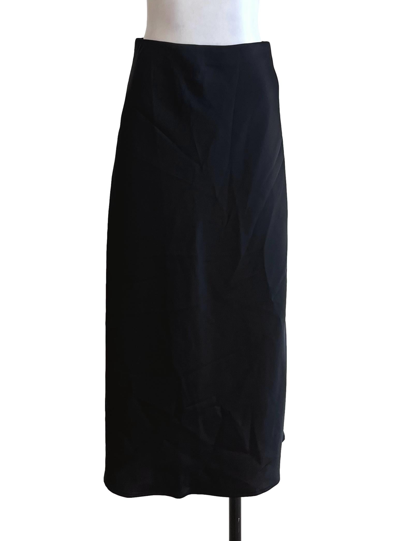 Black Silk Skirt LB