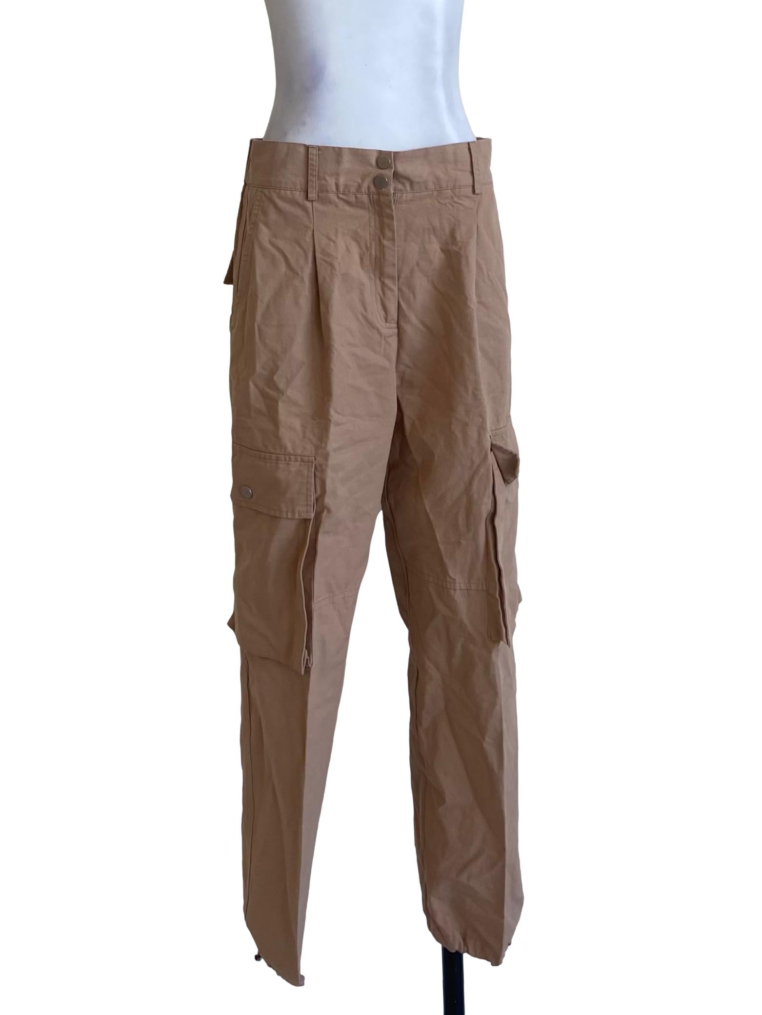 Parchment Beige Cargo Pants