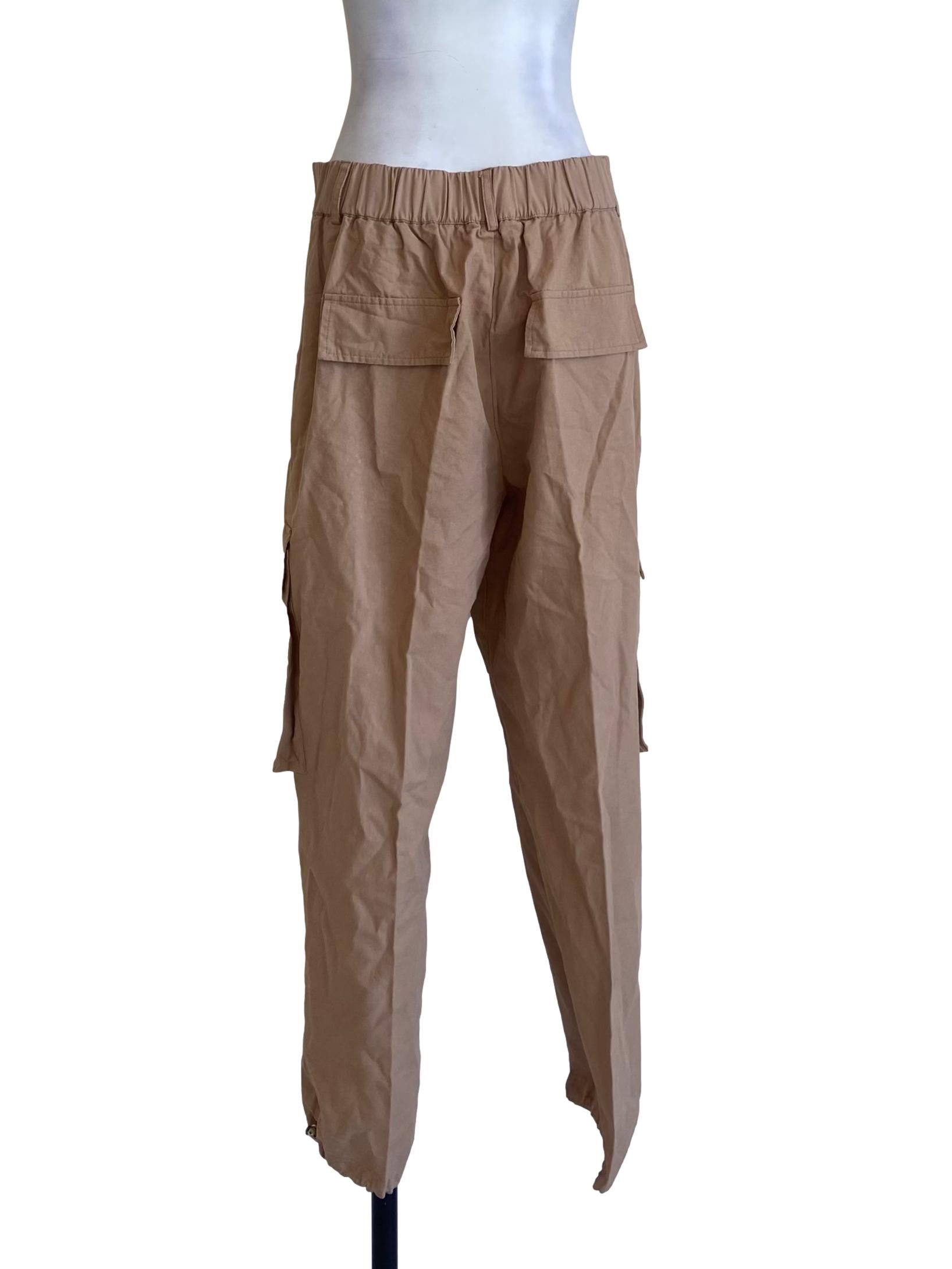 Parchment Beige Cargo Pants