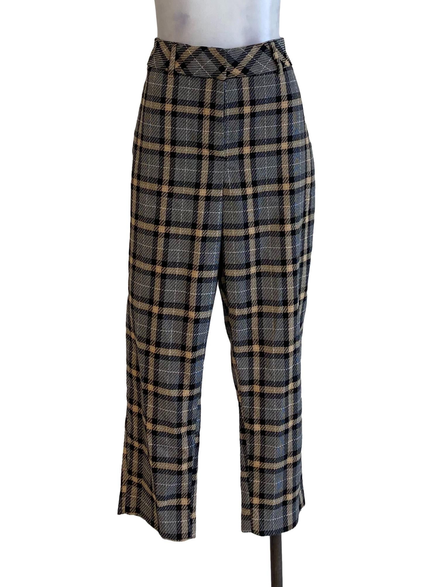 Black Tartan Pants