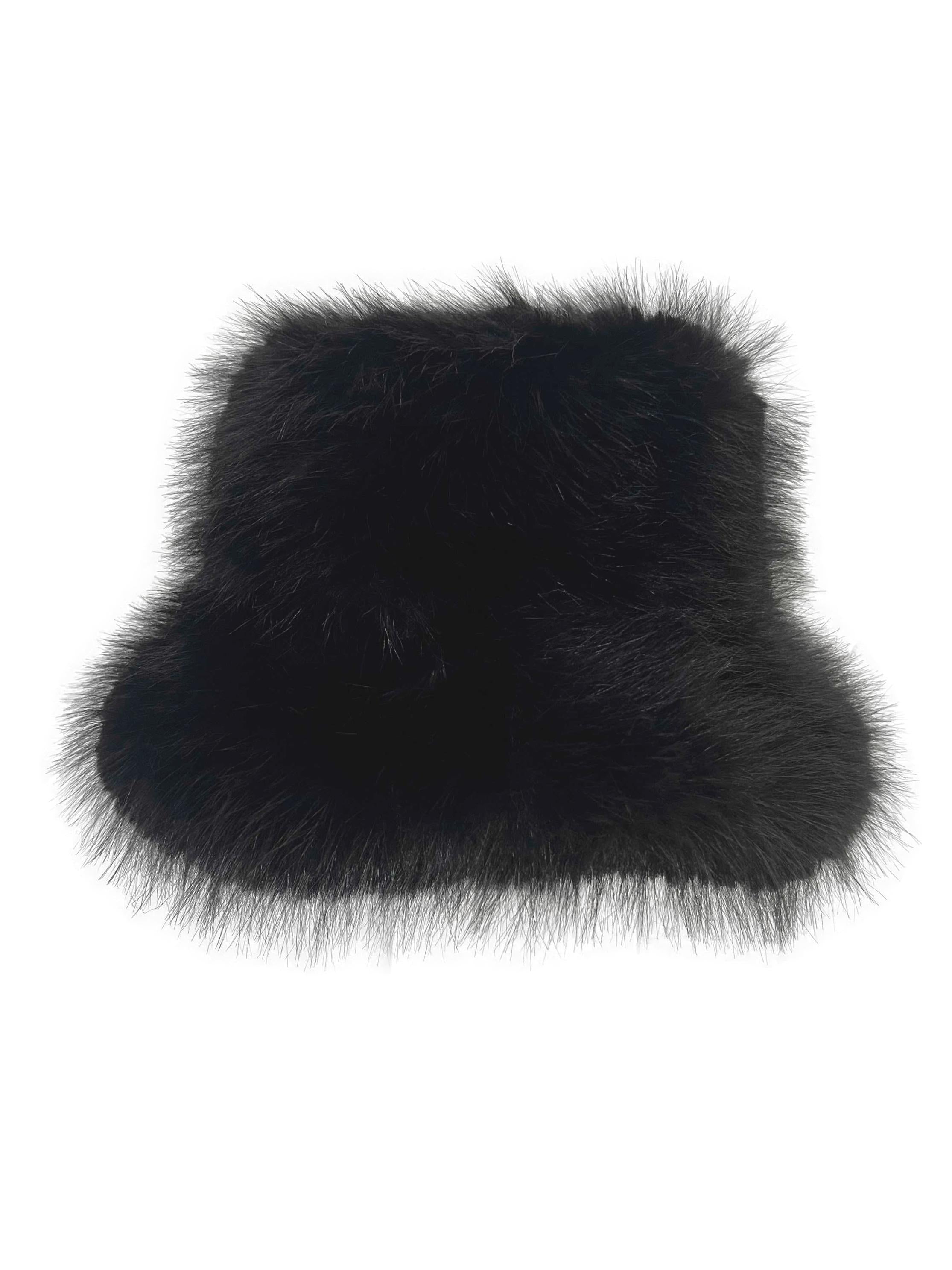 Black Furry Hat