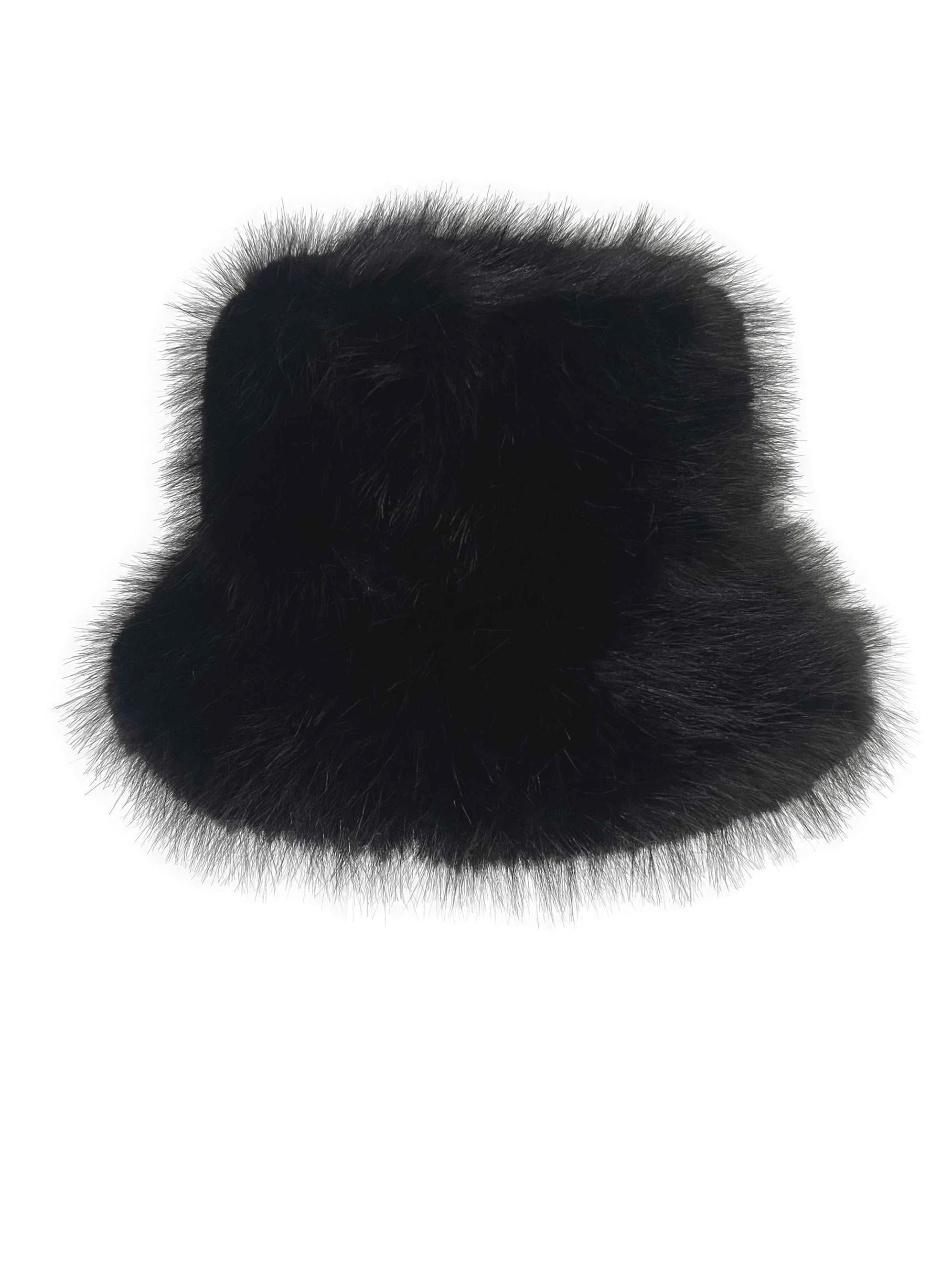 Black Furry Hat