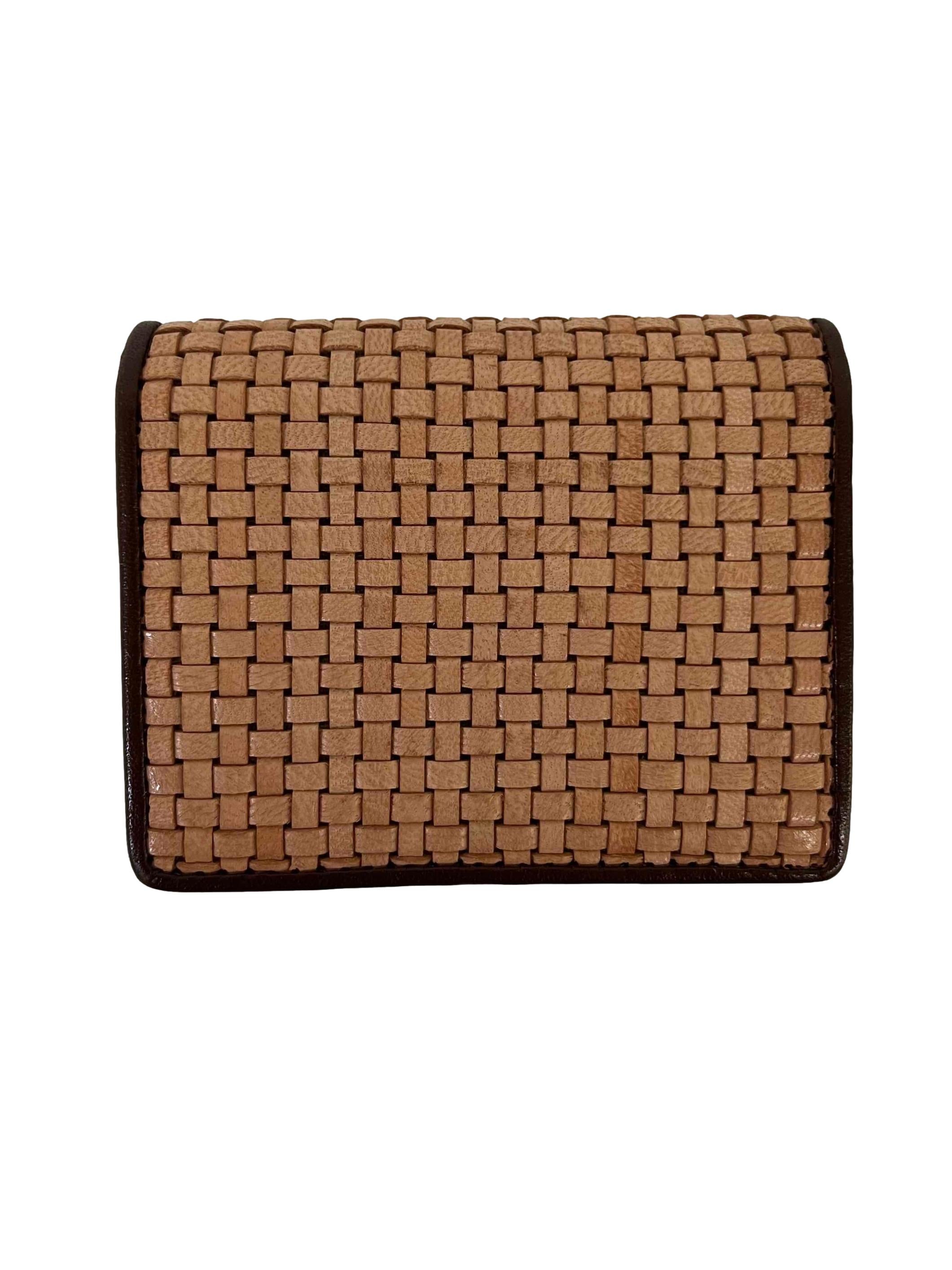 Brown Woven Wallet