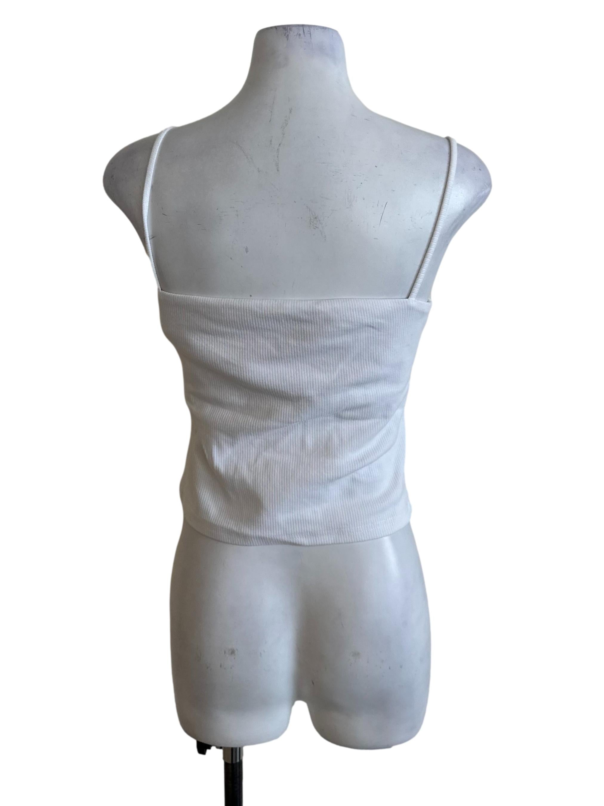 Salt White Scoop Neckline Casual Top