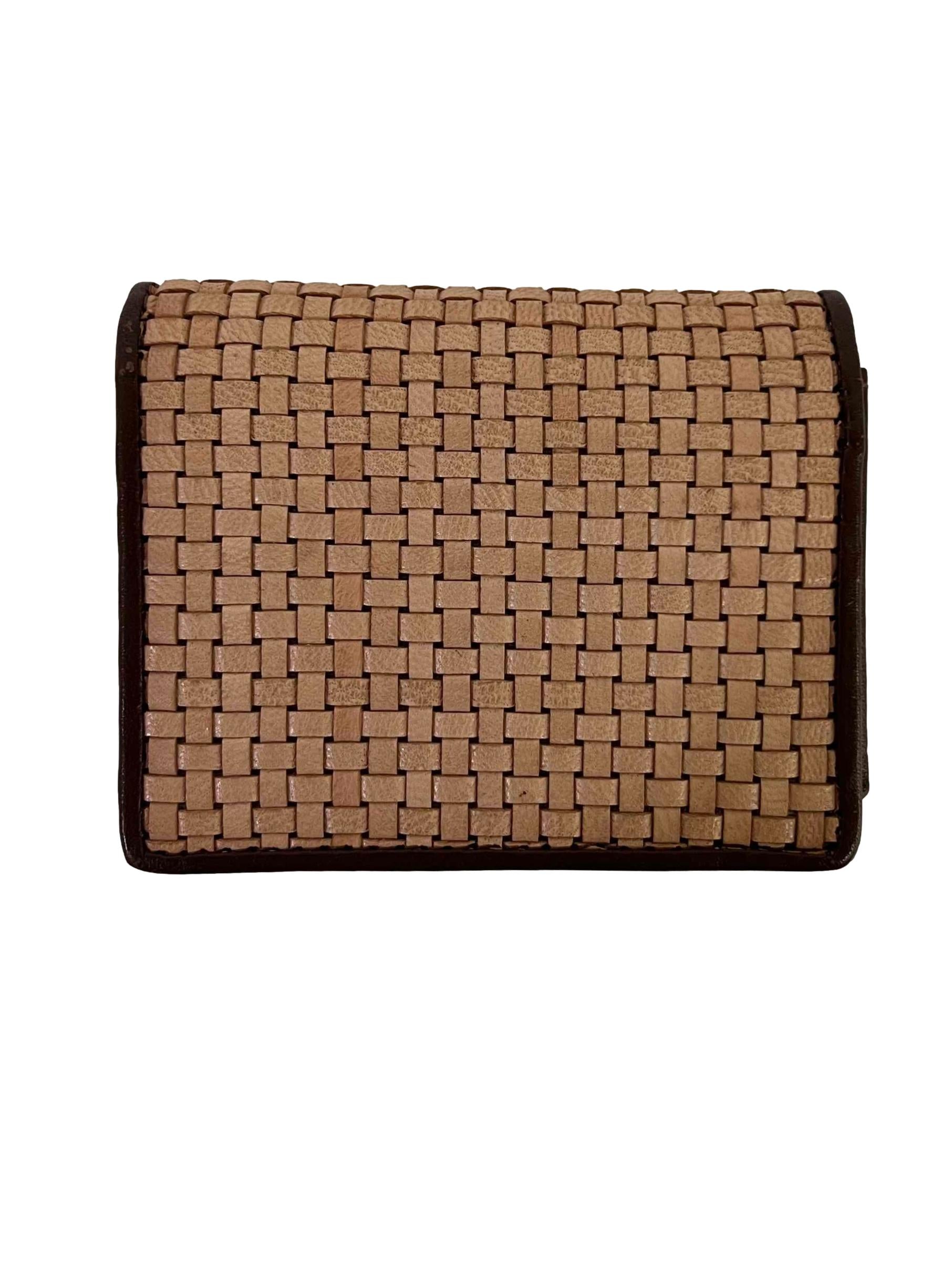 Brown Woven Wallet