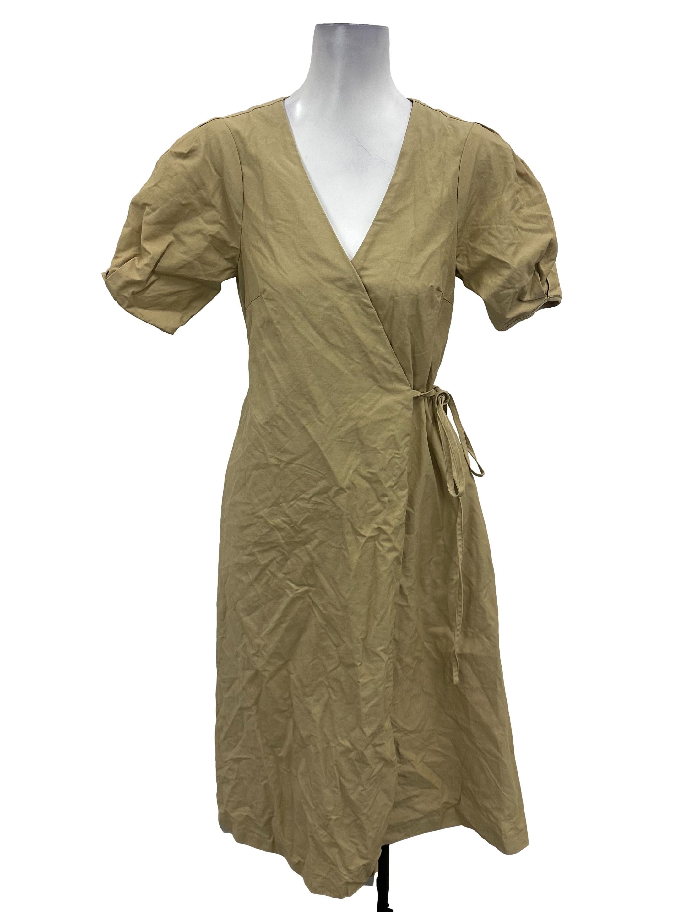 Brown Wrap Dress OSN