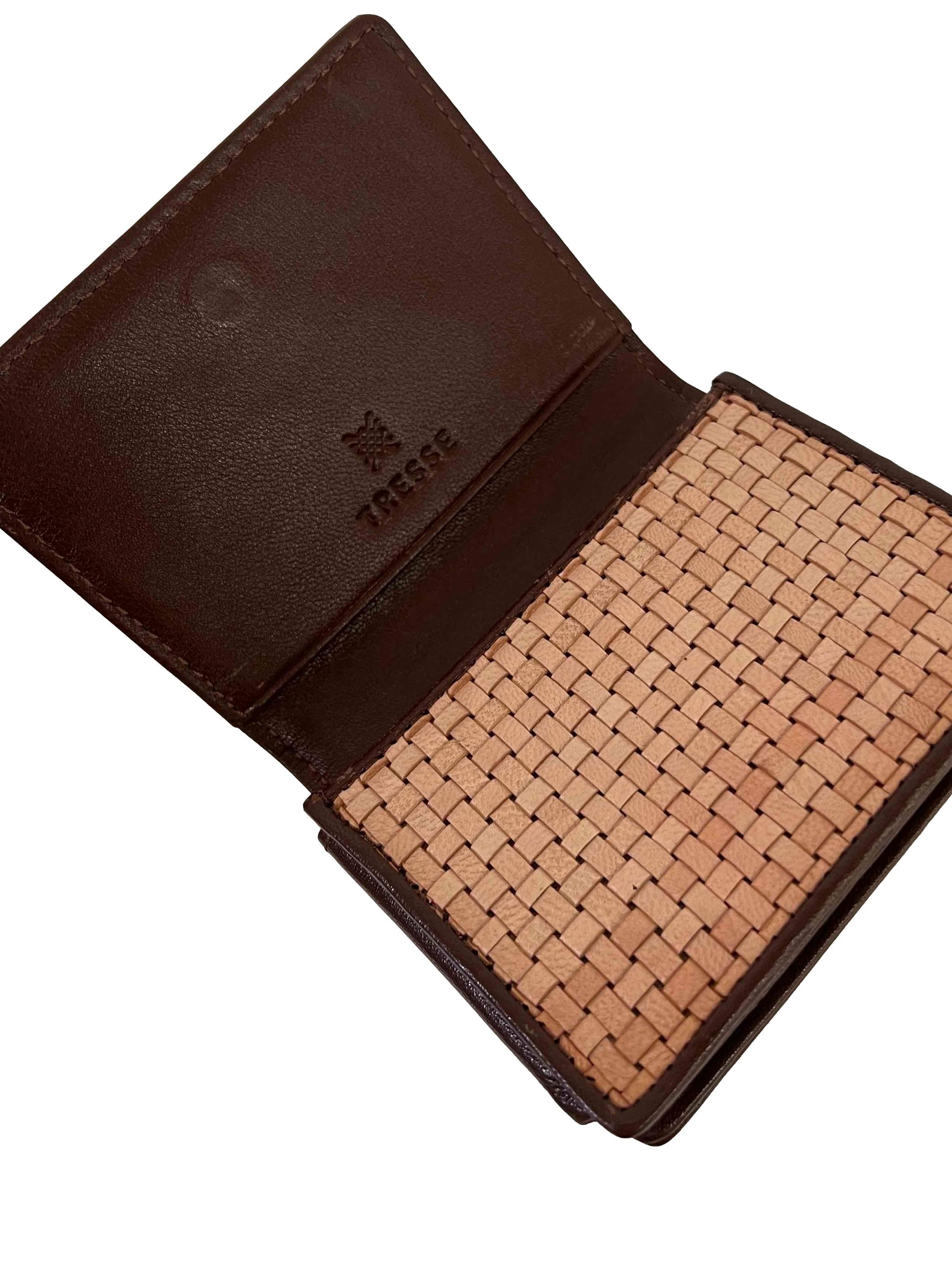 Brown Woven Wallet