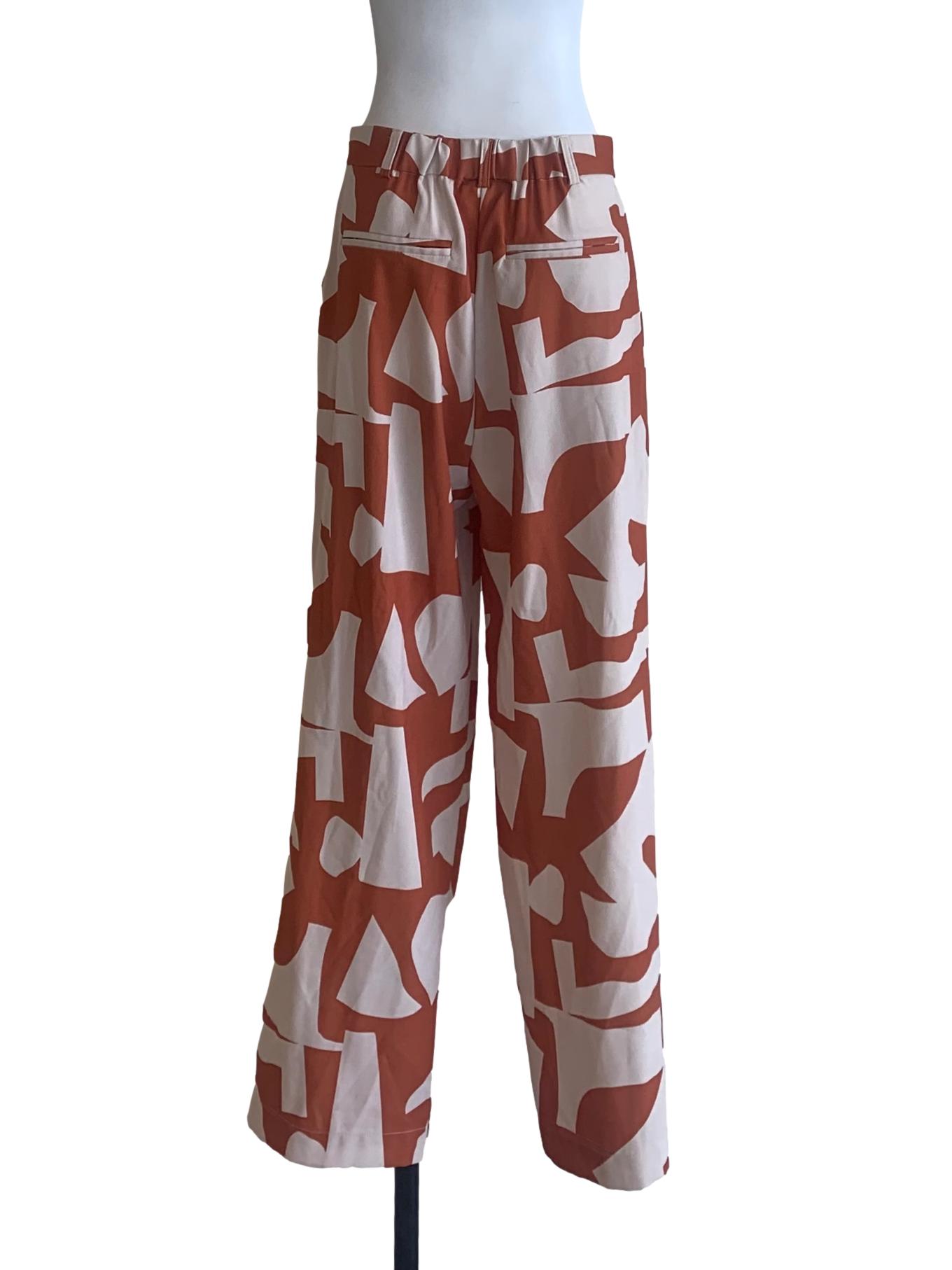 Squash Orange Pattern Pants