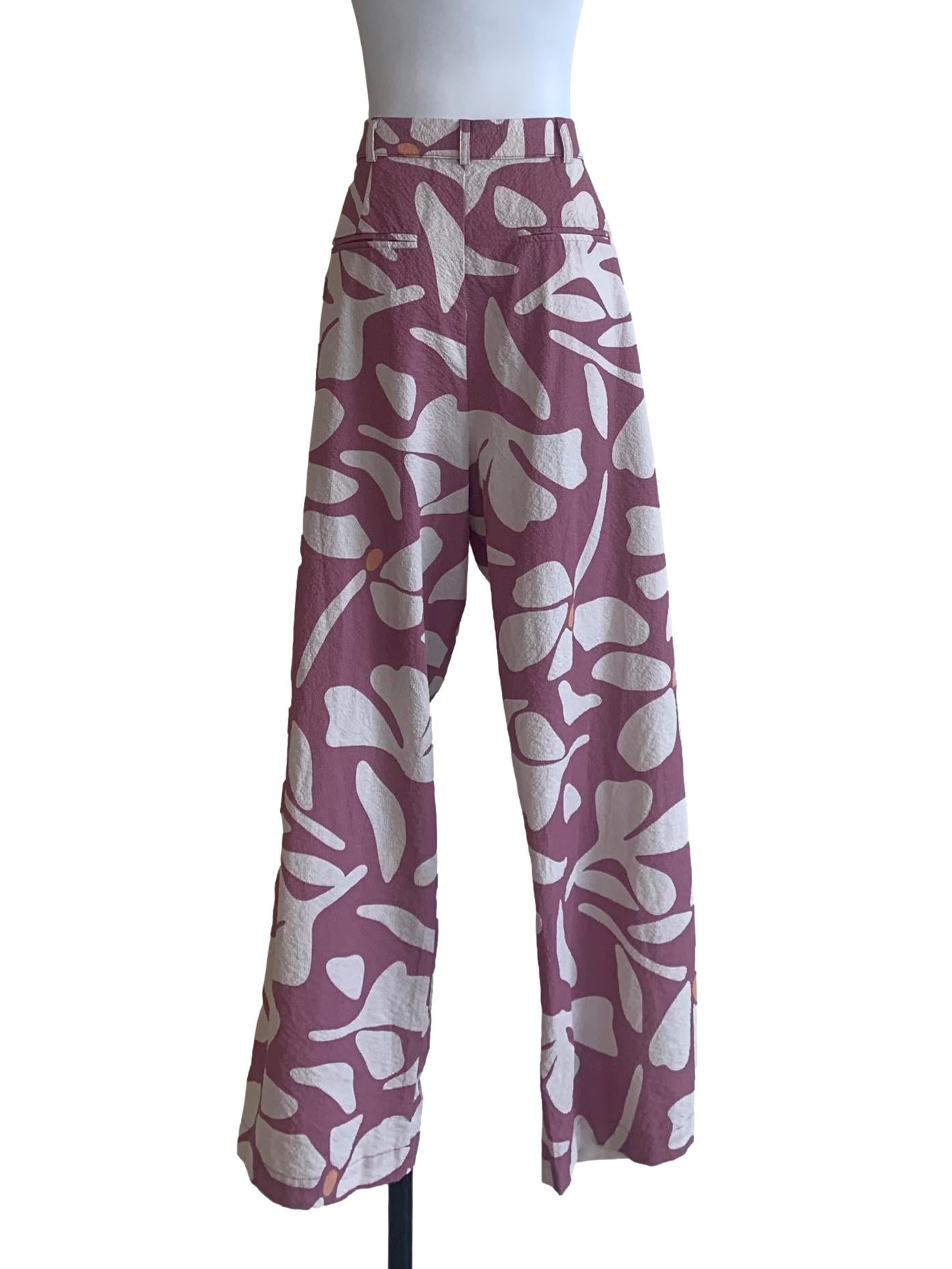 Mauve Purple Side Leg Pants