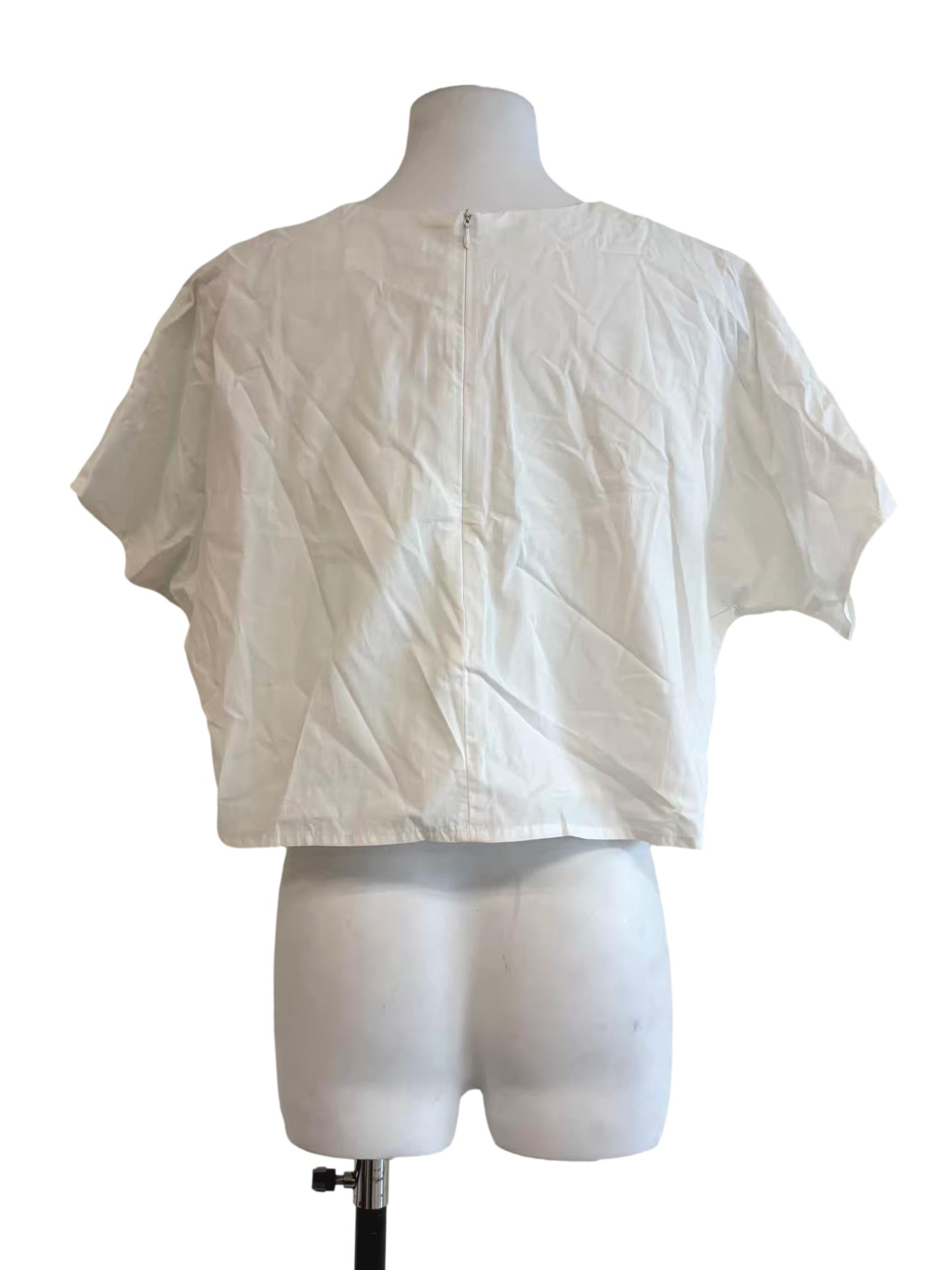Daisy White Cotton Blouse