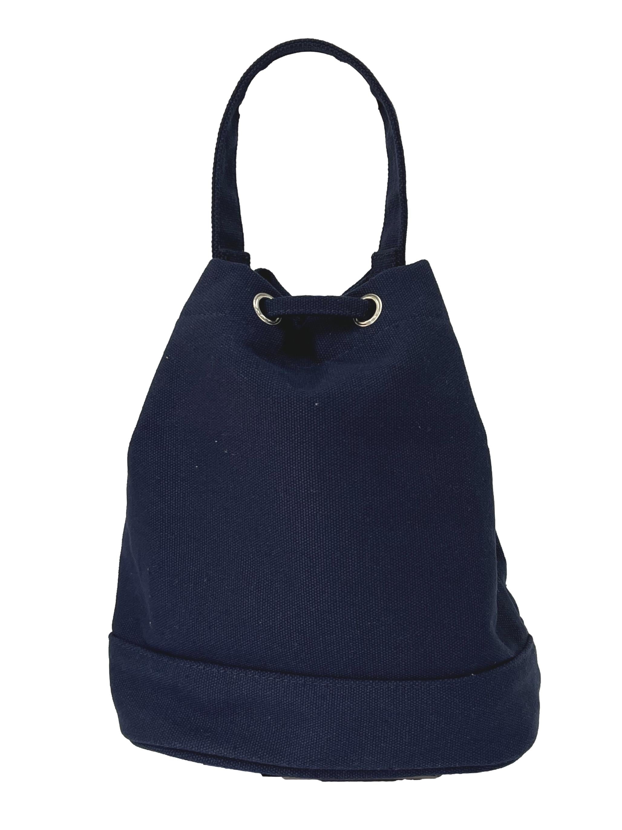 Blue Canvas Spao Woodie Bear Drawstring Bag CSN