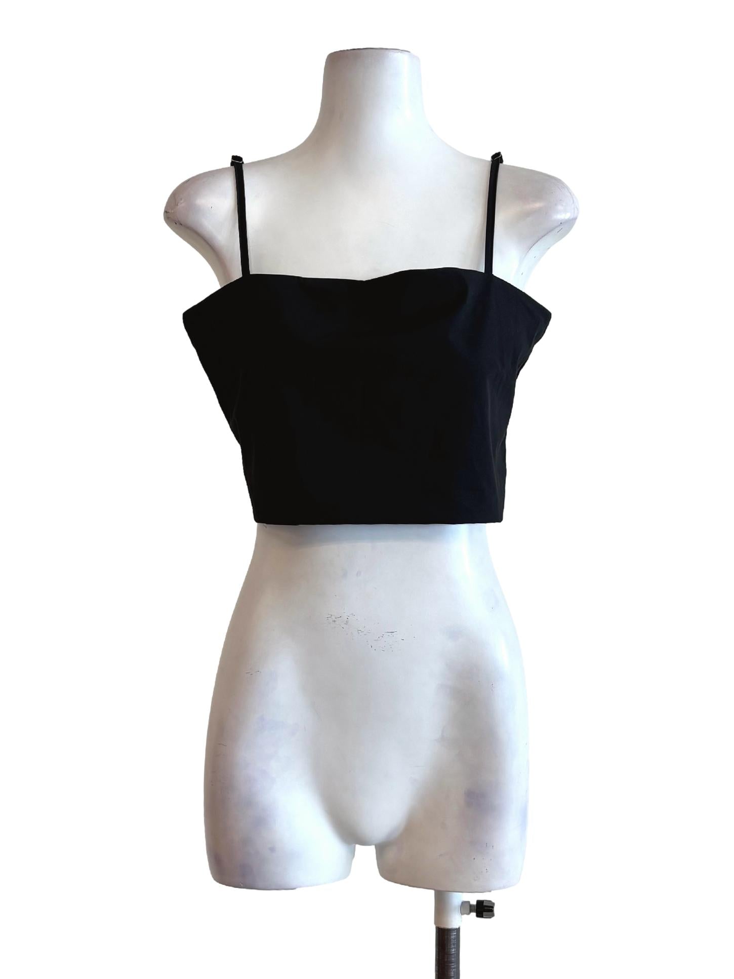 Jet Black Spaghetti Strap Camisole