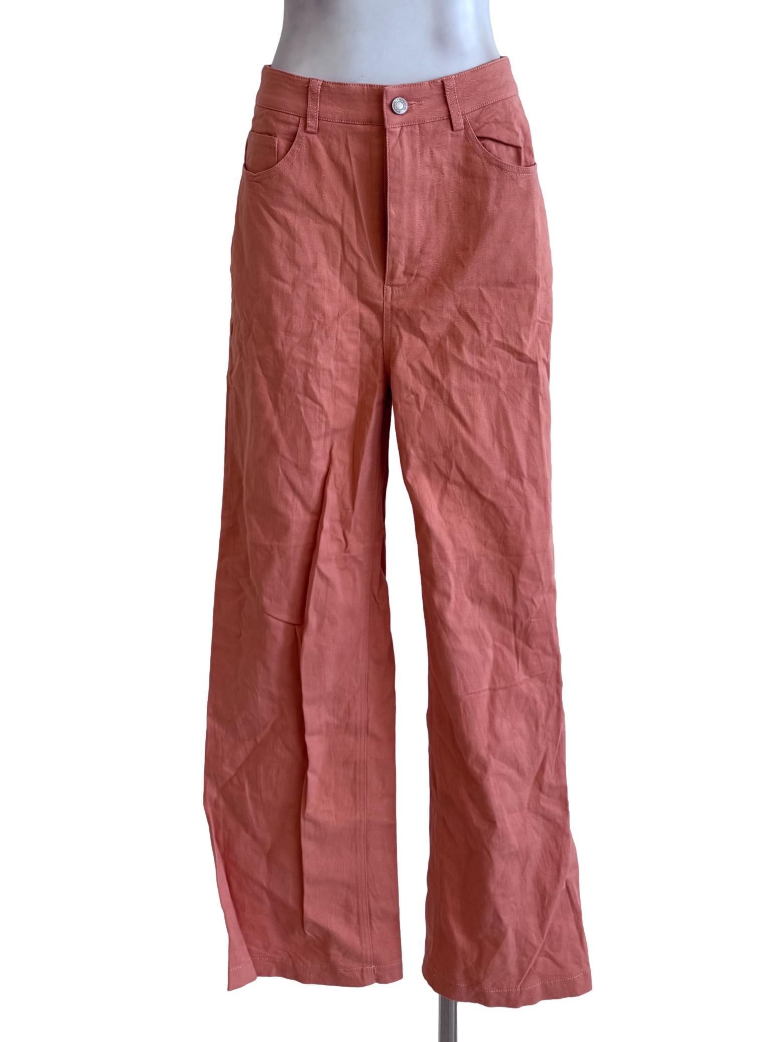 Coral Pink Long Pants