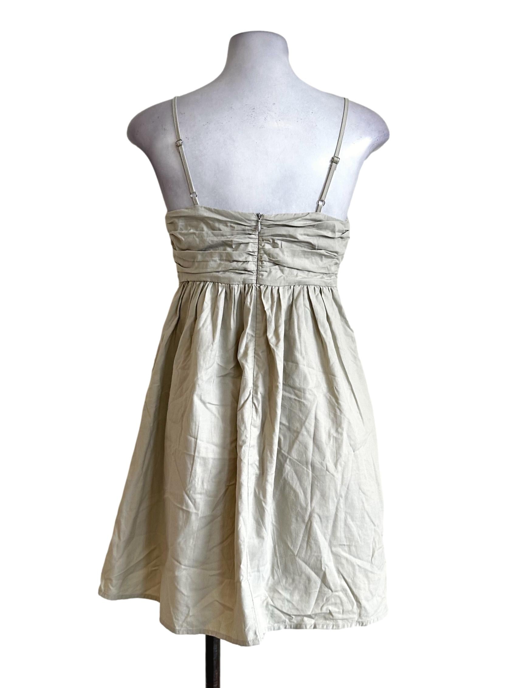 Olive Green Sleeveless Mini Dress