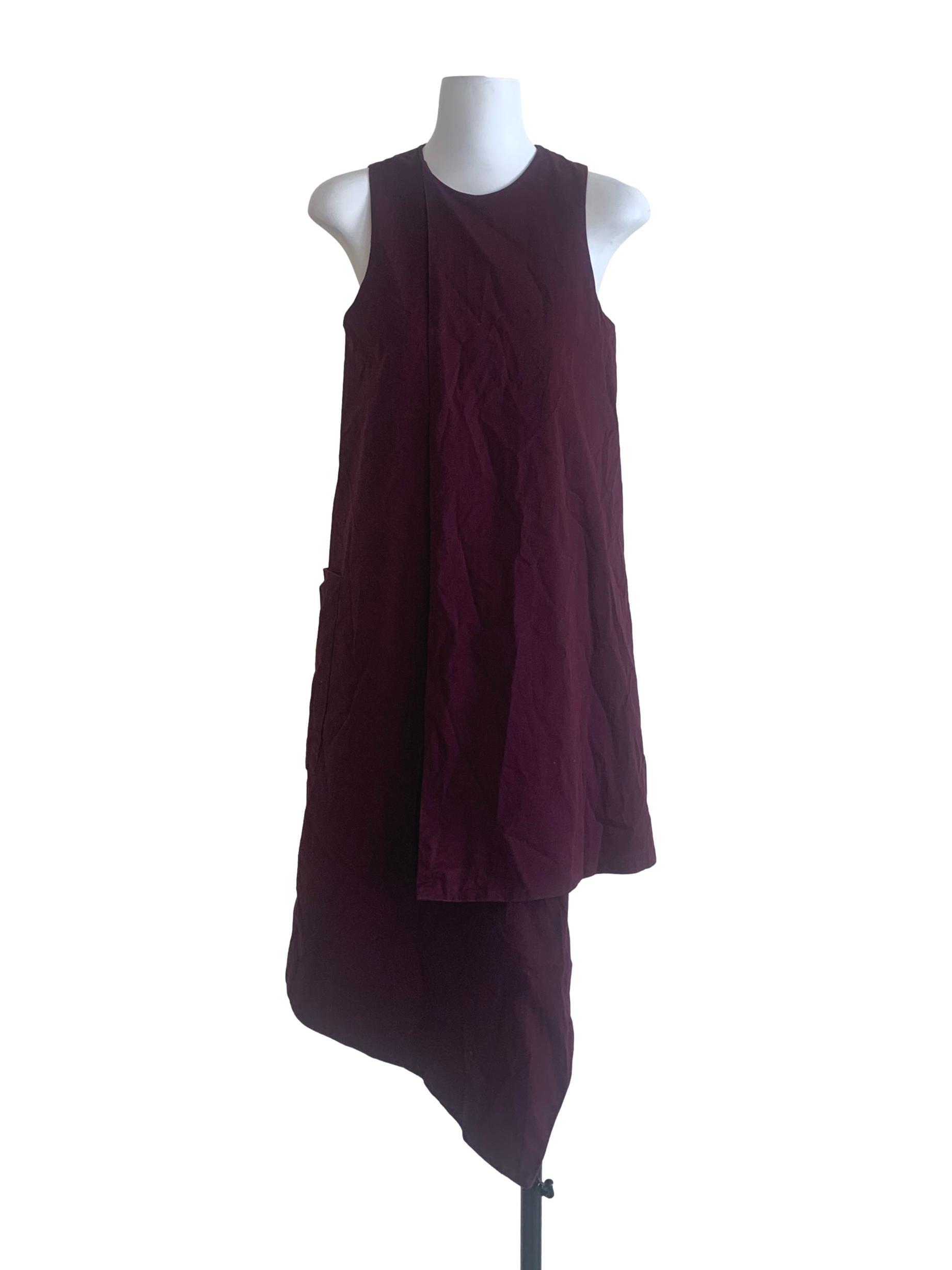 Plum Purple Asymmetric Tent Dress