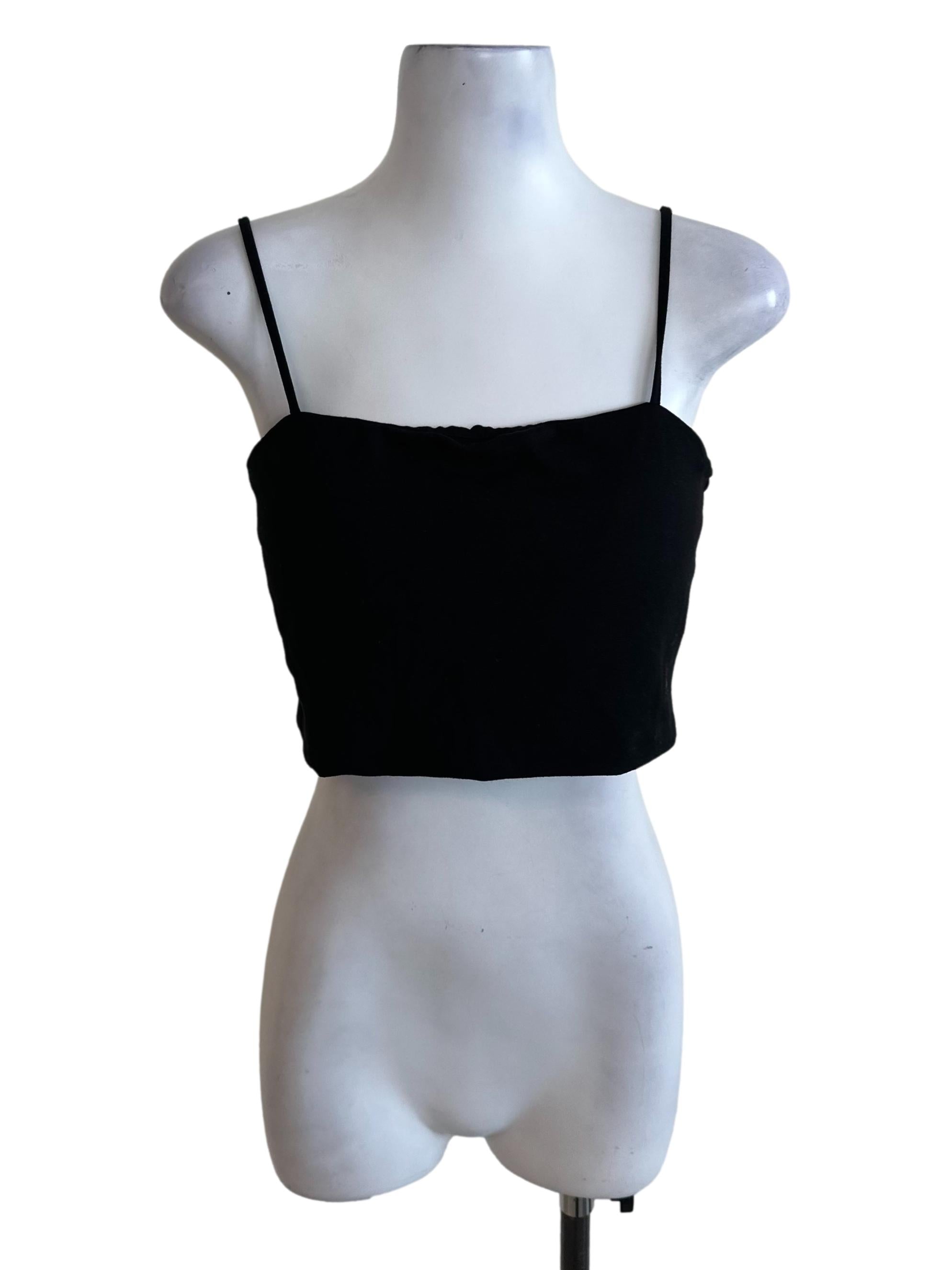 Onyx Black Spaghetti Strap Top