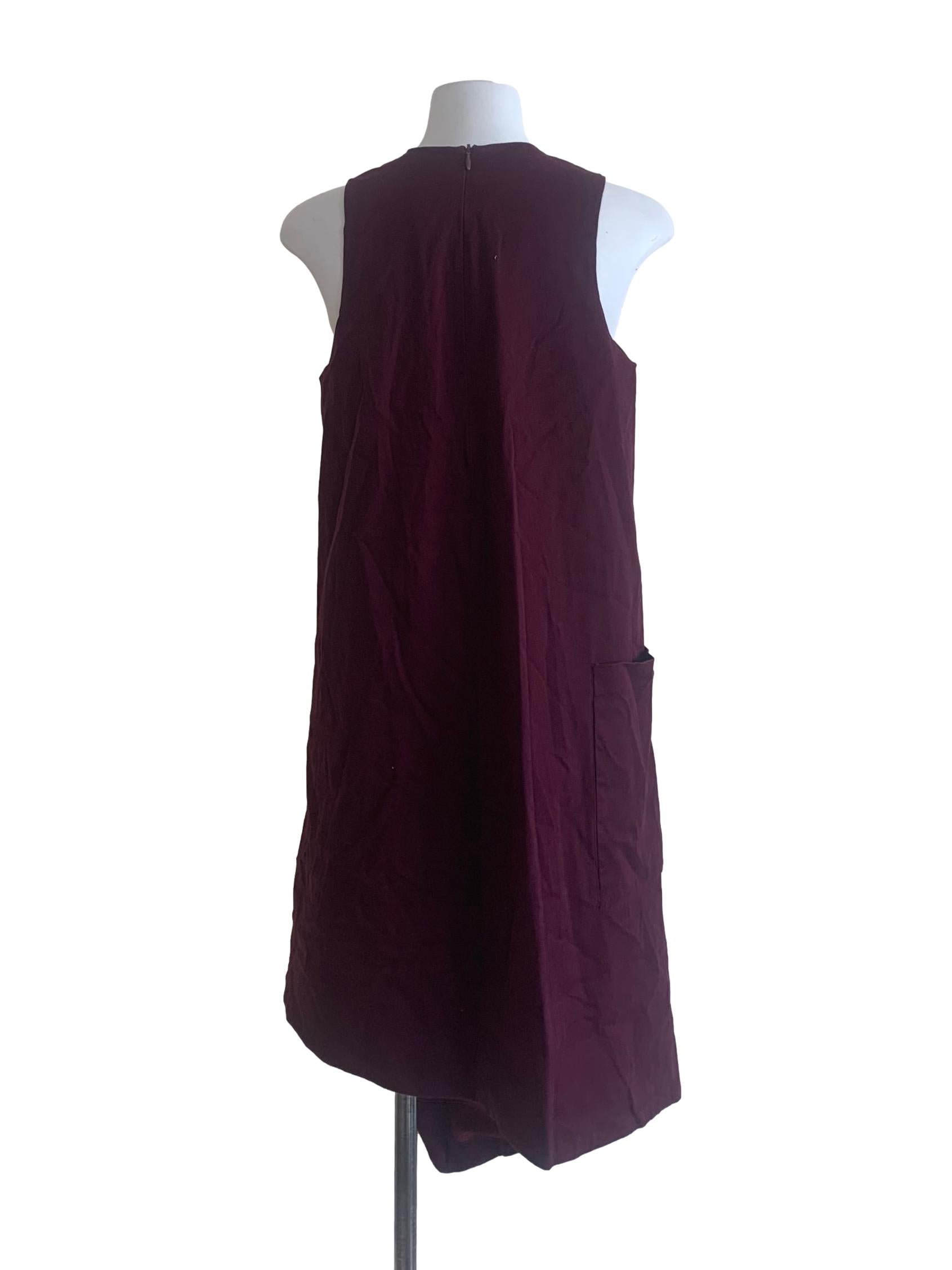 Plum Purple Asymmetric Tent Dress