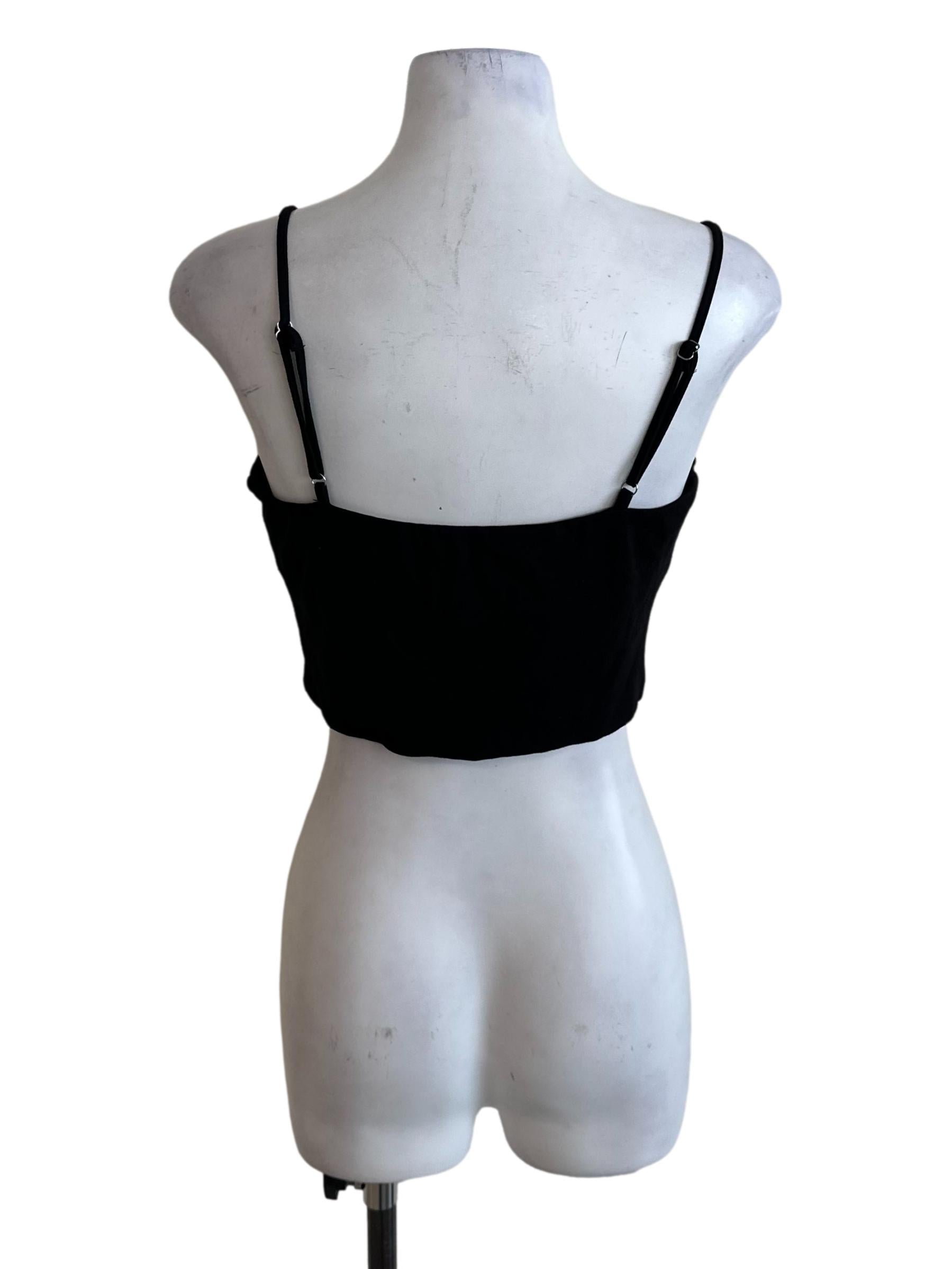 Onyx Black Spaghetti Strap Top