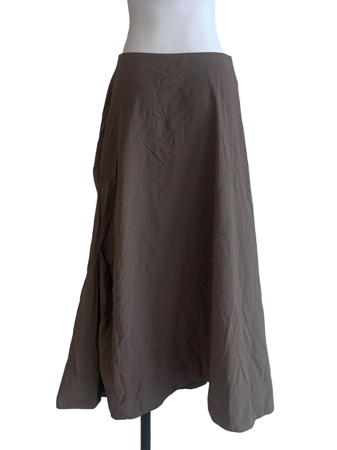 Cedar Brown A-Line Wrap Skirts