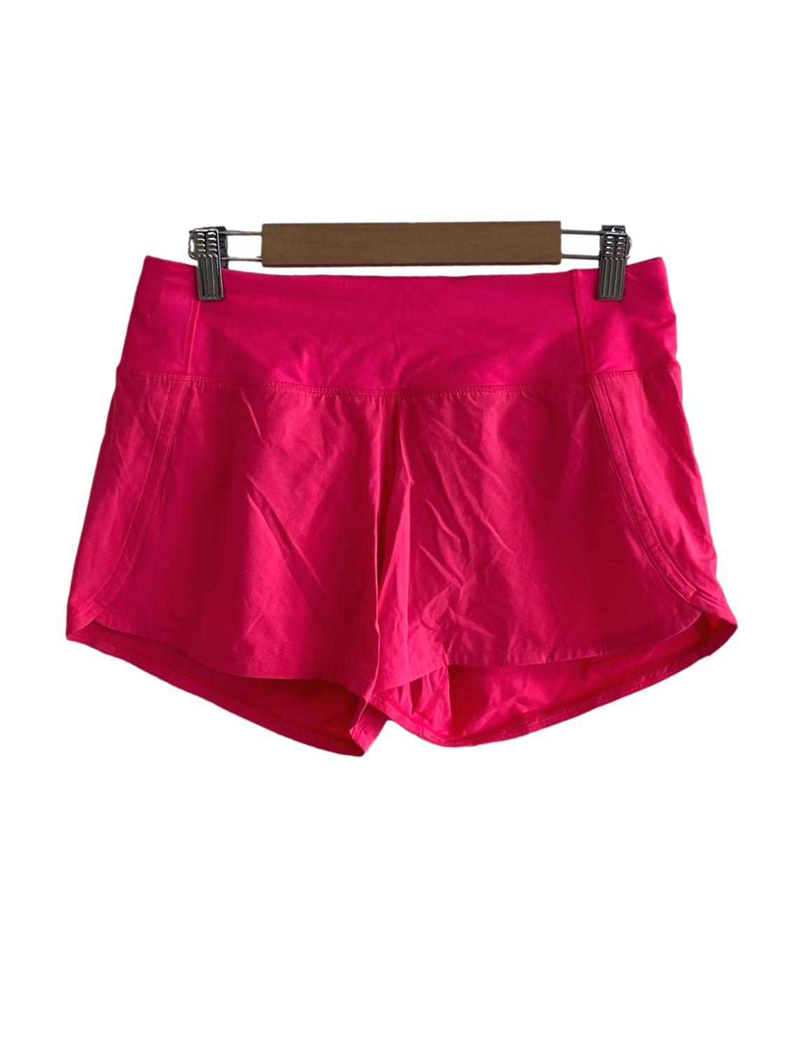 Fuscia Pink Plain Shorts