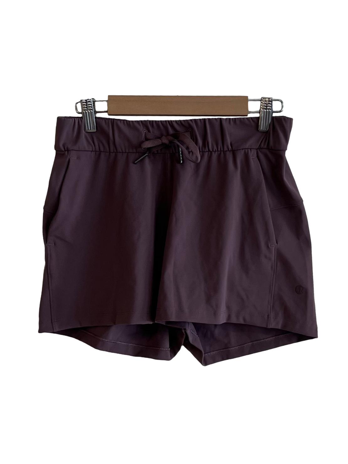 Mauve Purple Plain Shorts