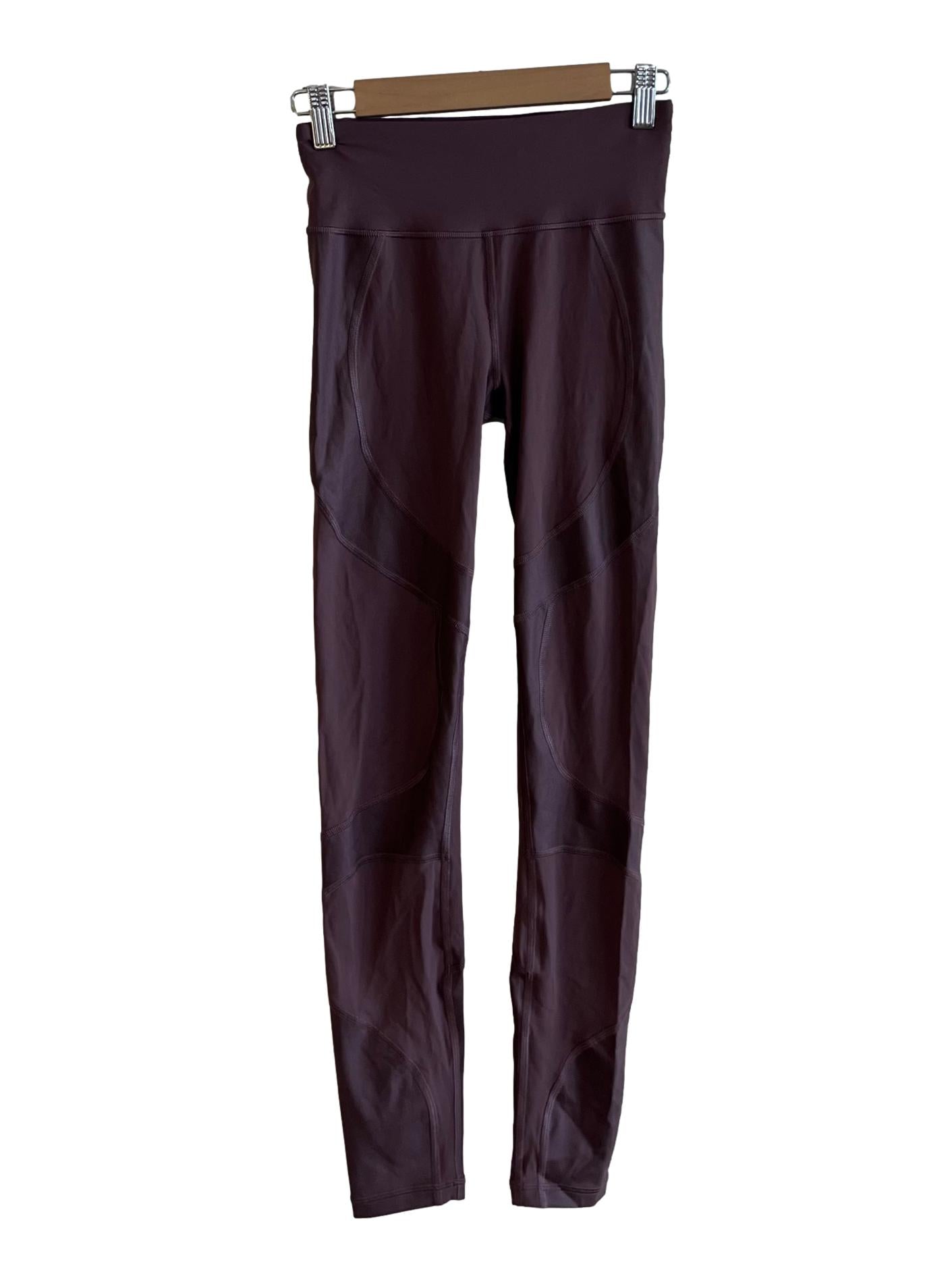 Mauve Purple Plain Tights