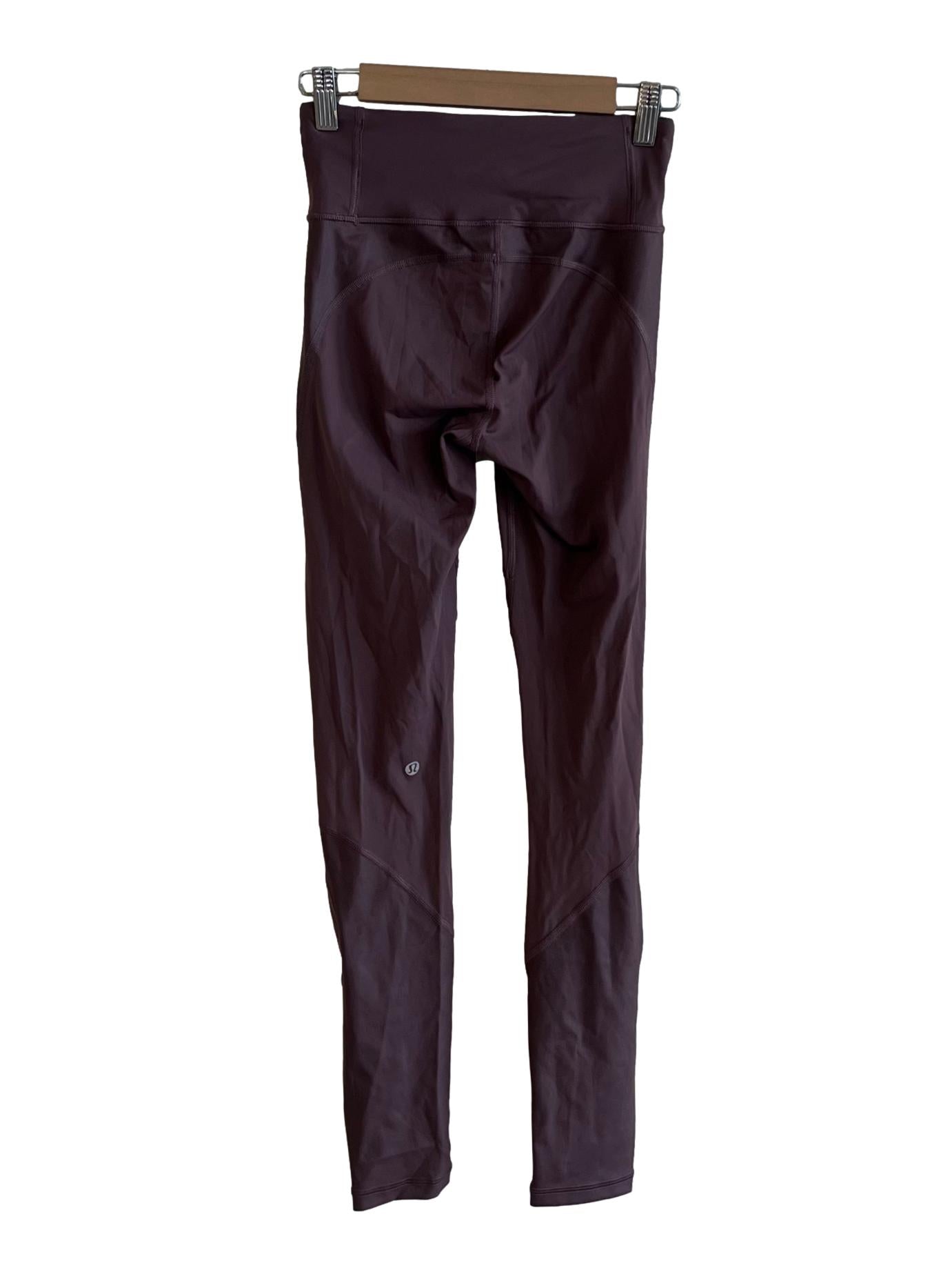 Mauve Purple Plain Tights