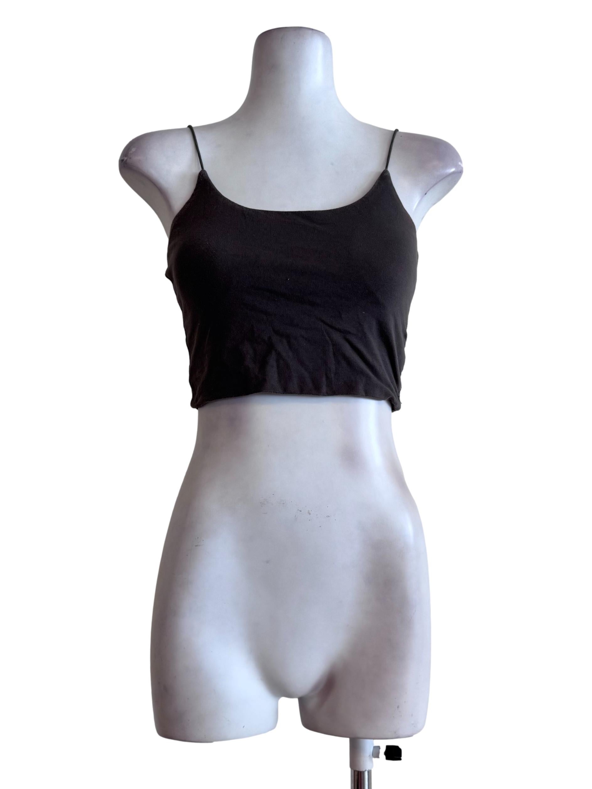 Crocodile Green Sleeveless Scoop Neck Top