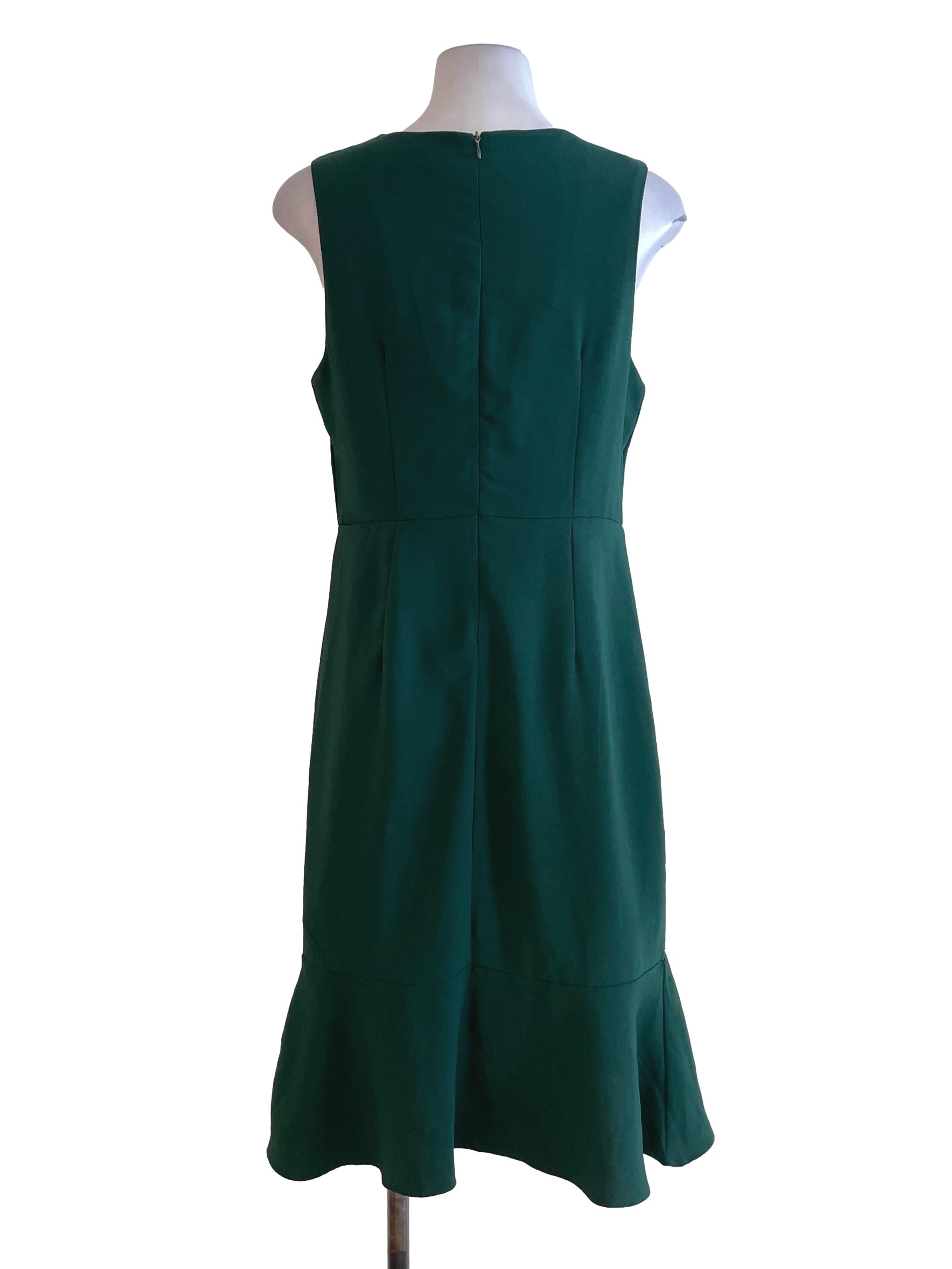 Basil Green Ruffled Dress TEM