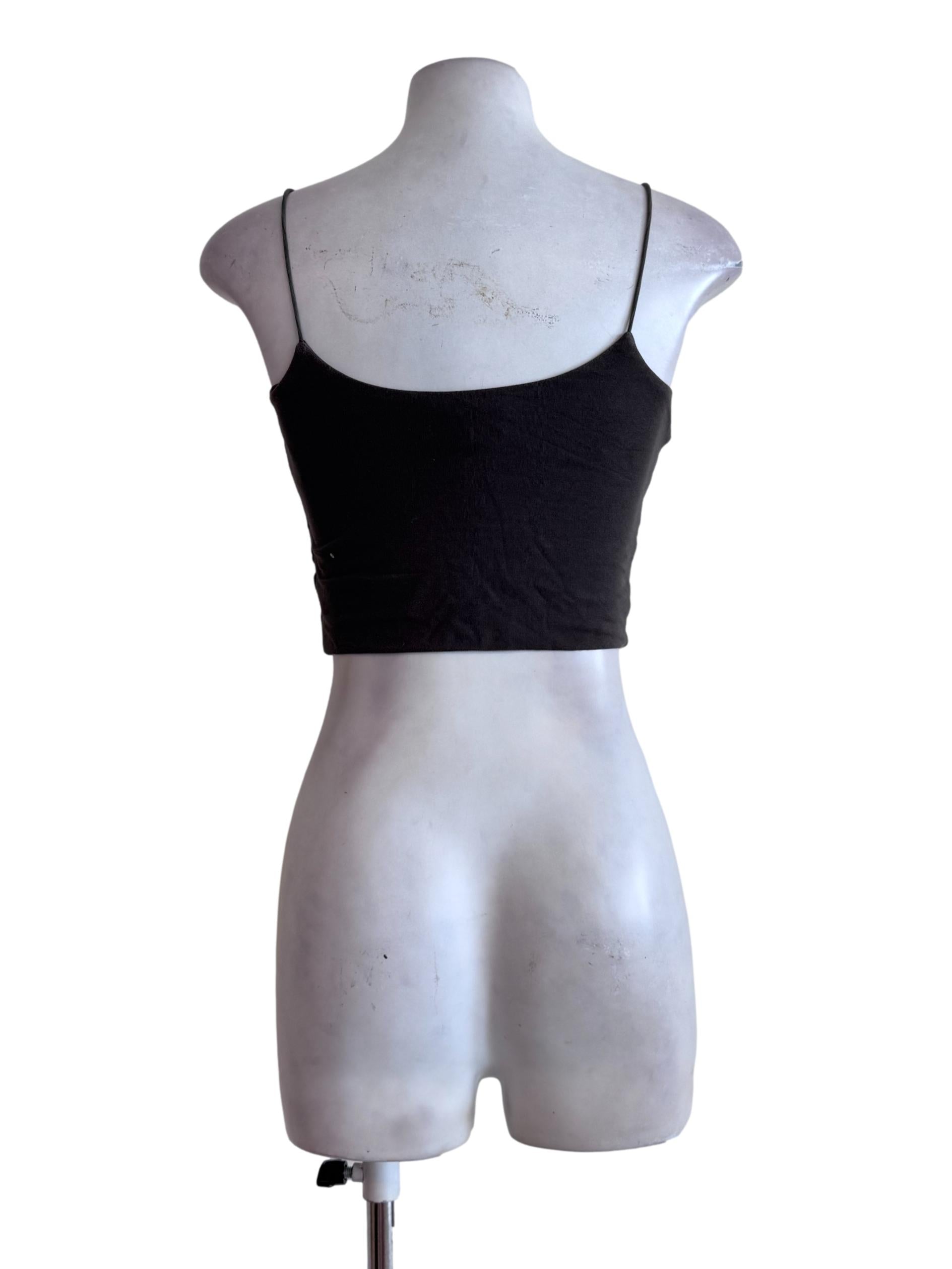 Crocodile Green Sleeveless Scoop Neck Top