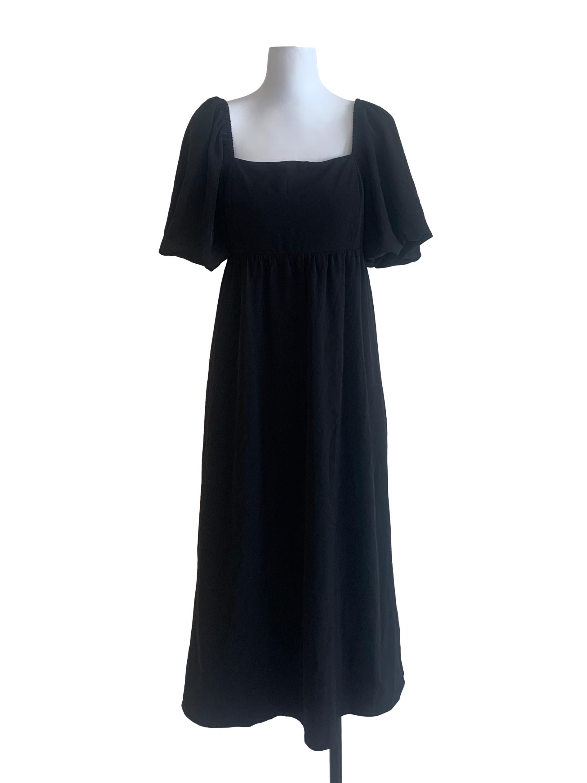 Ink Black Empire Dress