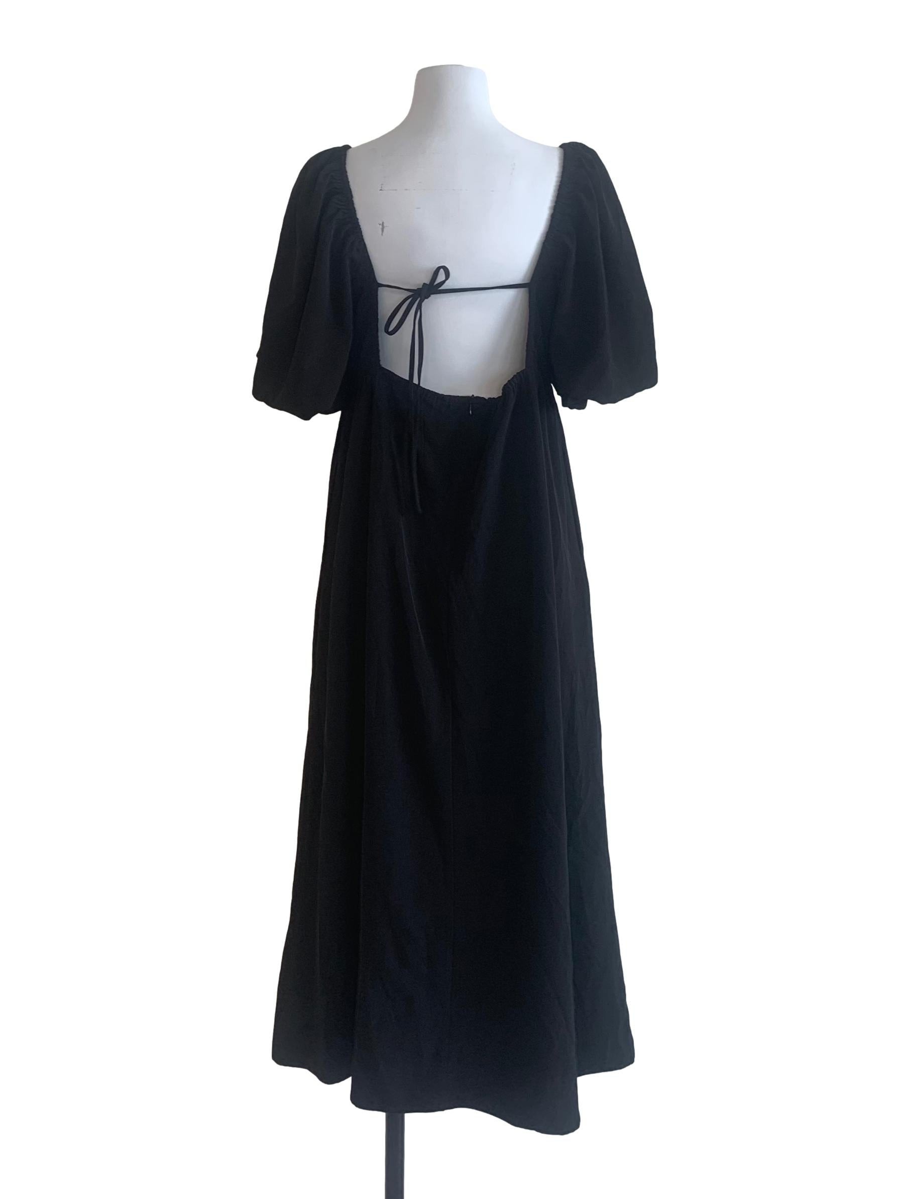 Ink Black Empire Dress