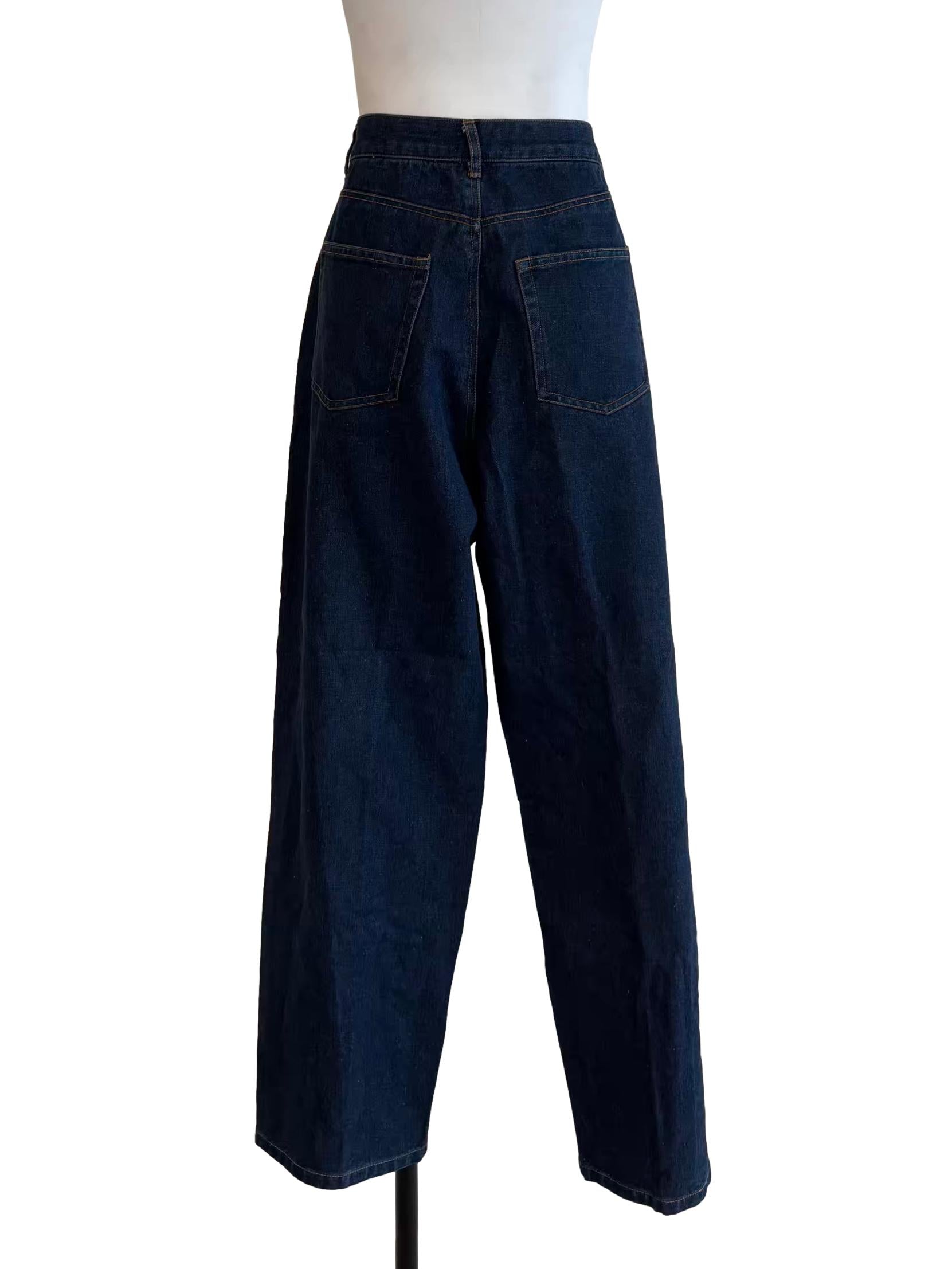 Peacock Blue Straight Cut Jeans