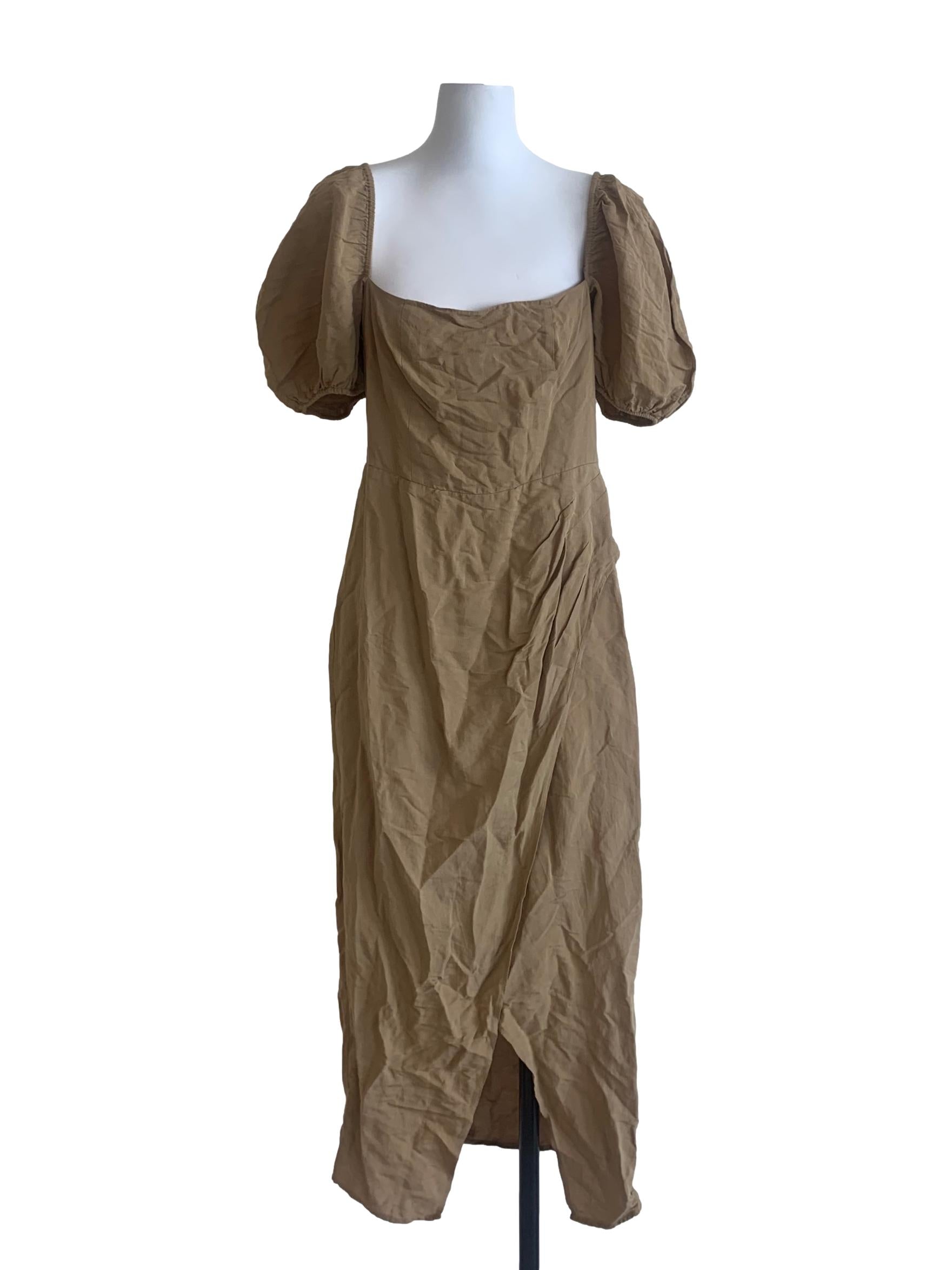 Tortilla Brown Empire Dress