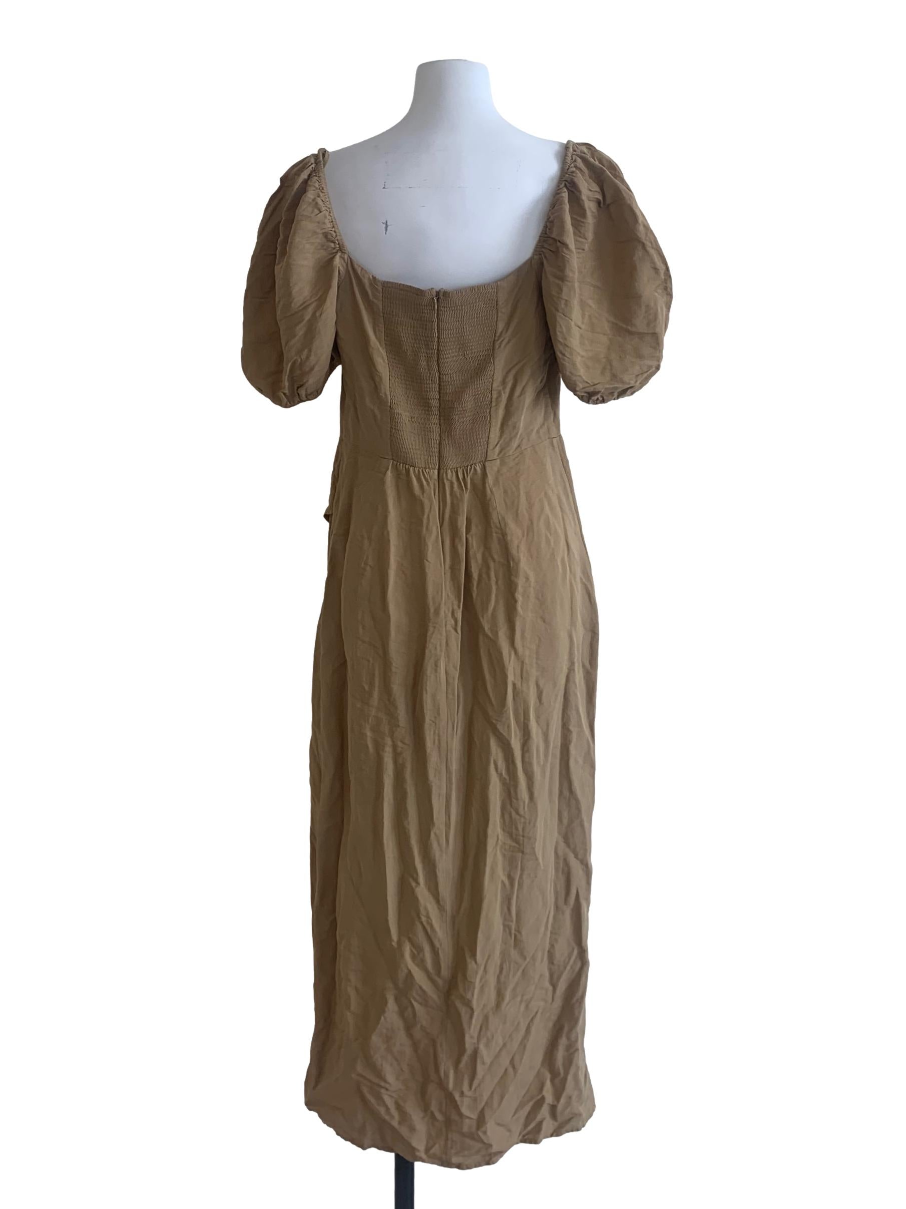 Tortilla Brown Empire Dress