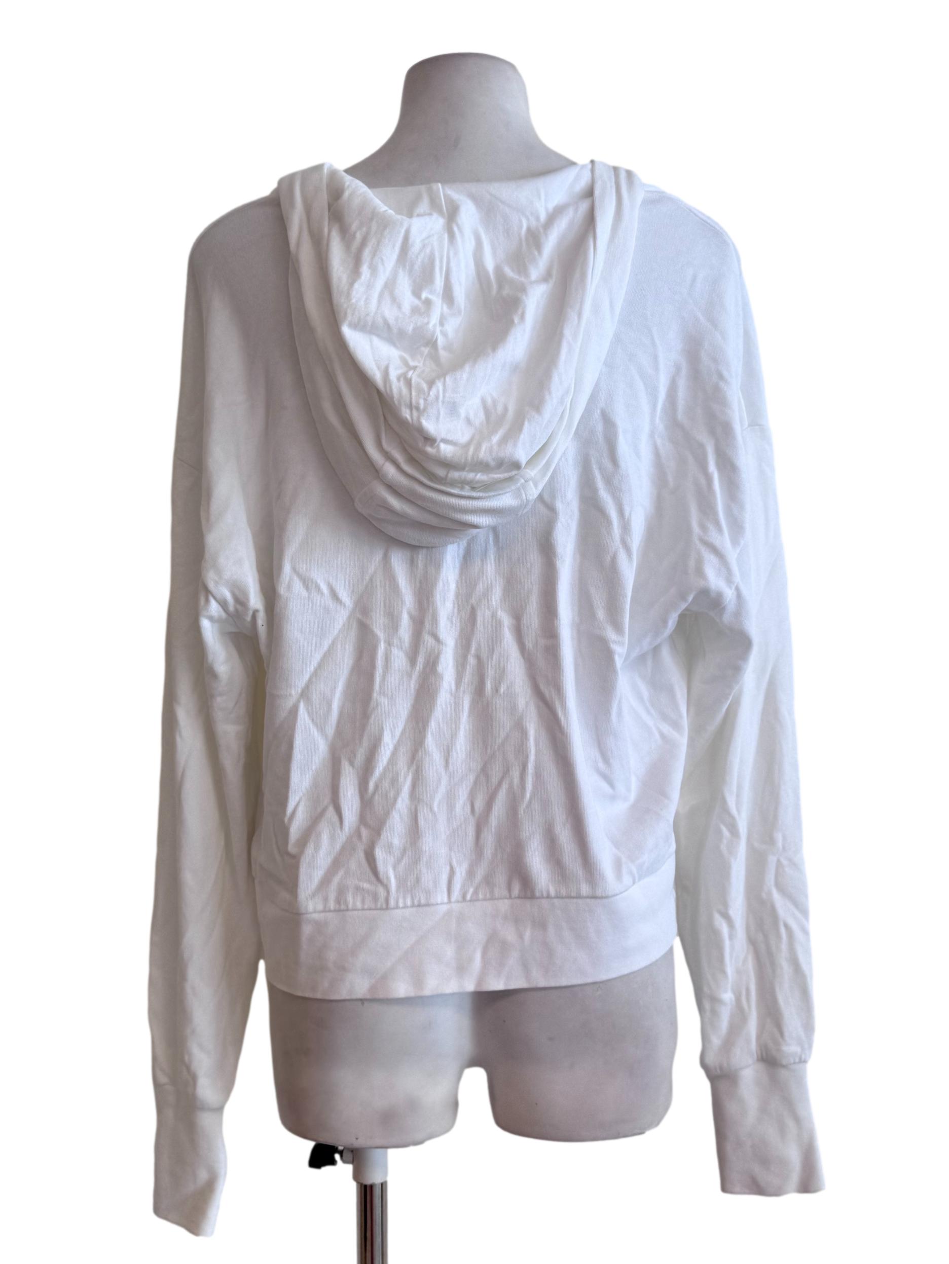 Porcelain White Long Sleeve Hoodie