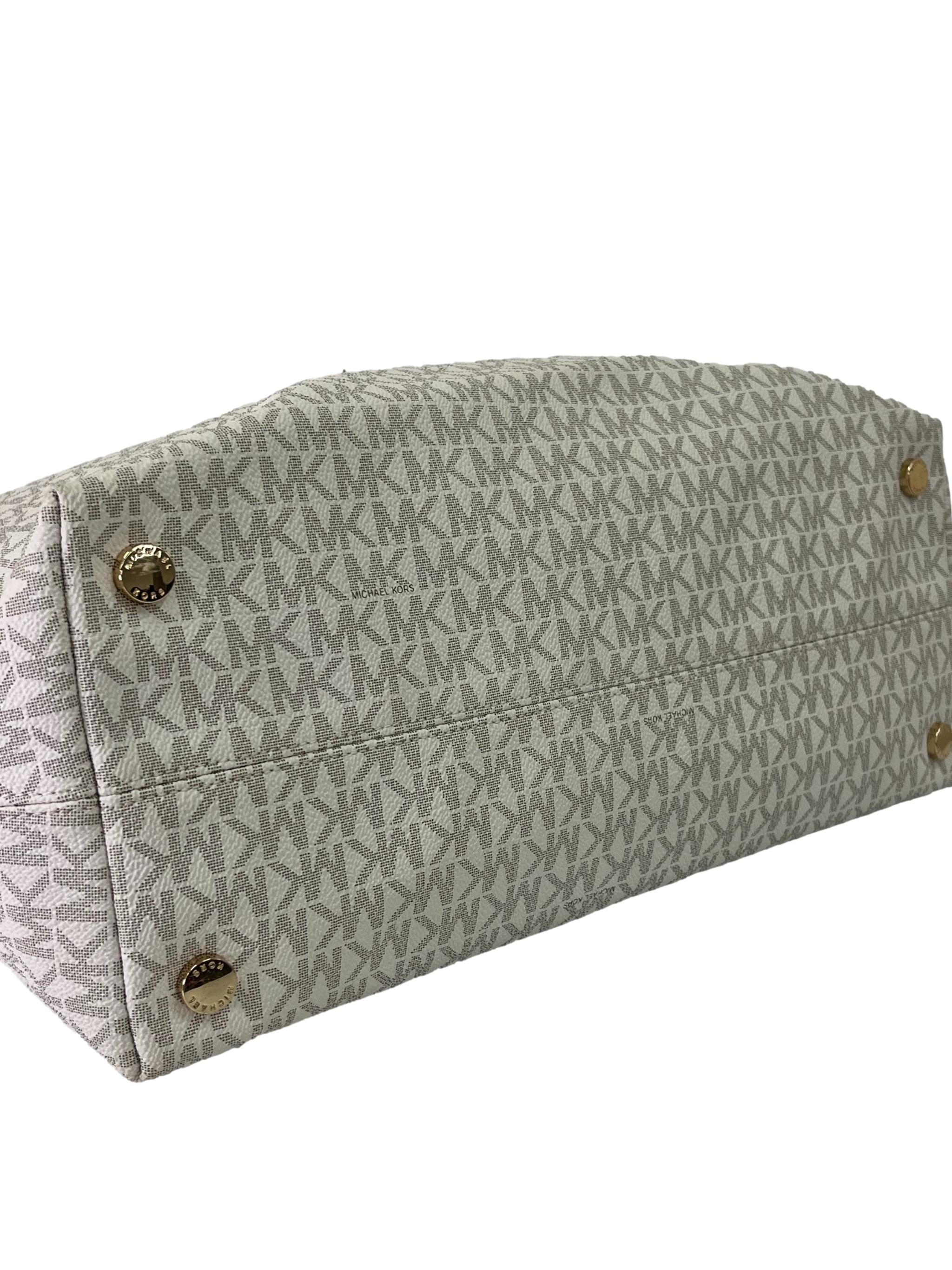 White Leather Karla Tote Bag CSN