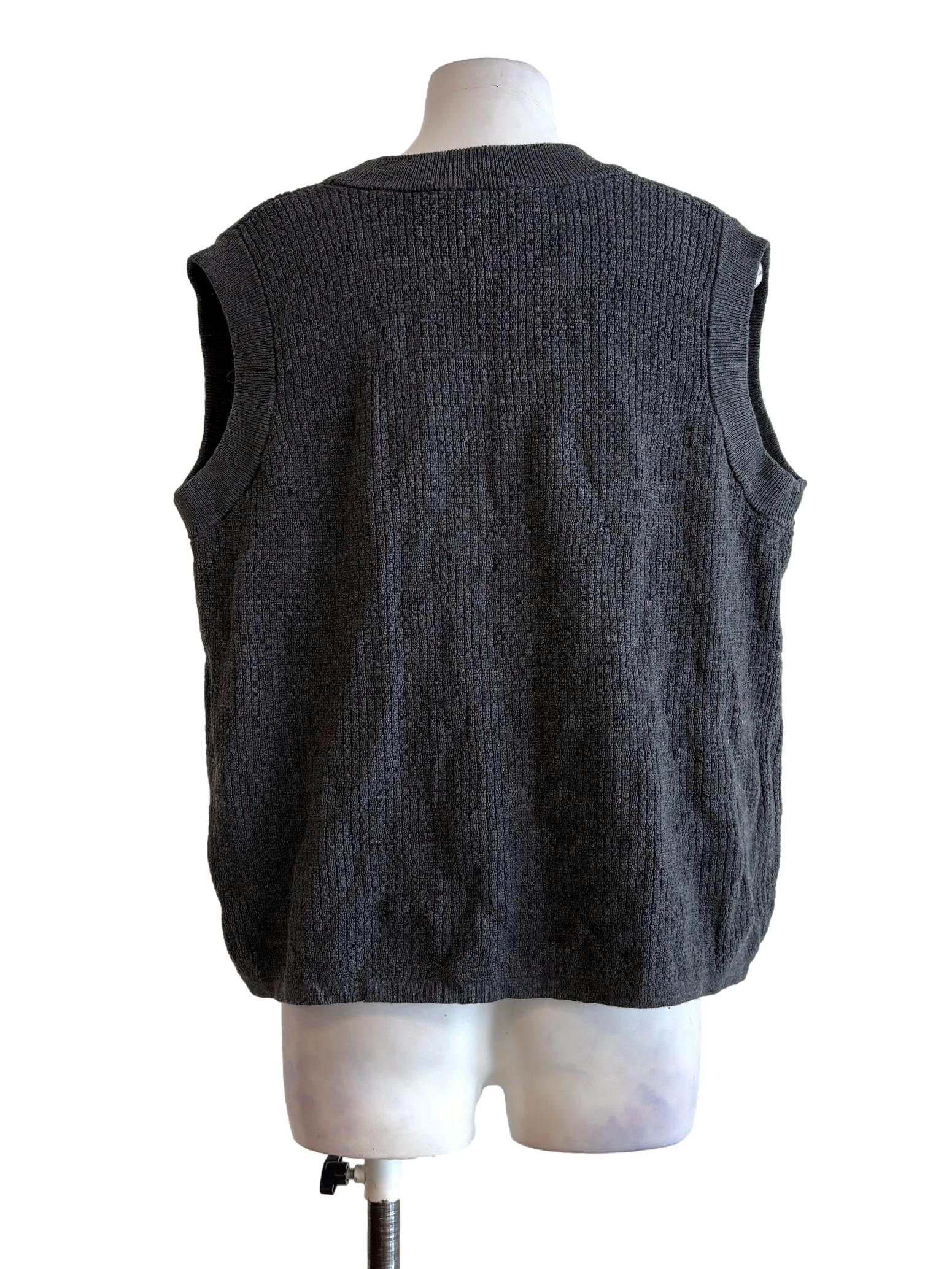 Carbon Grey Knitted Vest