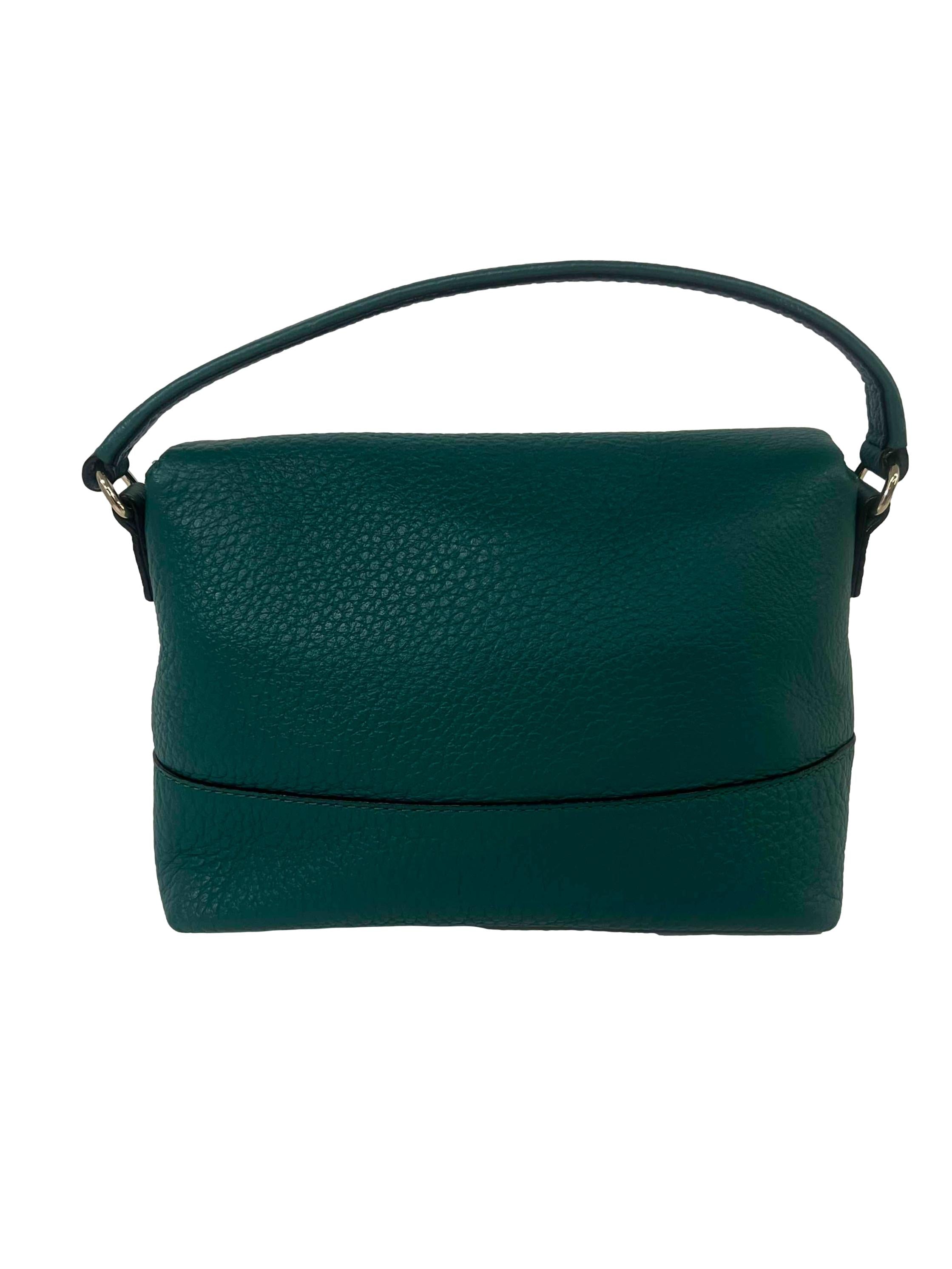 Green Leather Crossbody Bag