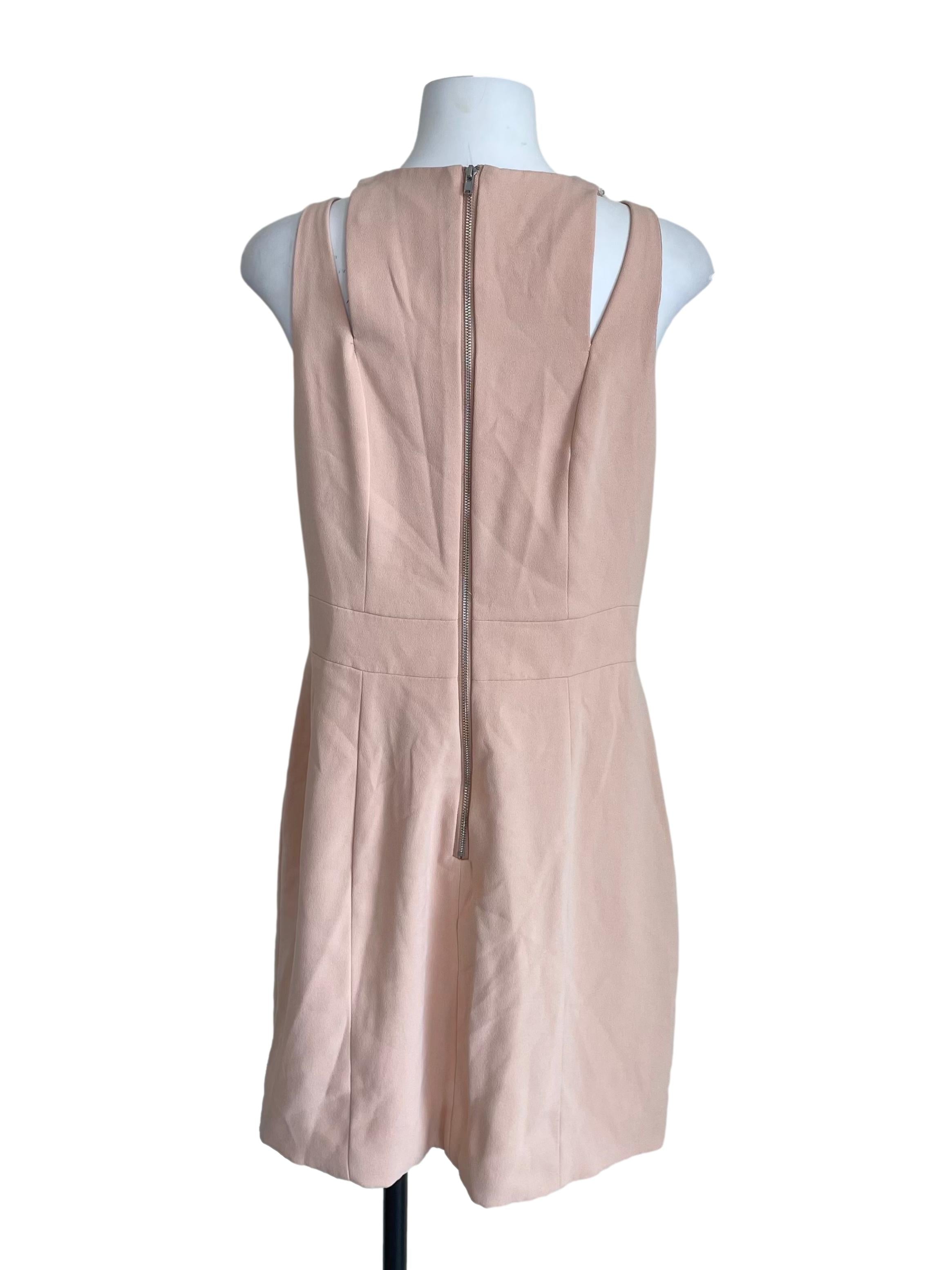 Light Peach Hook Sleeveless Dress