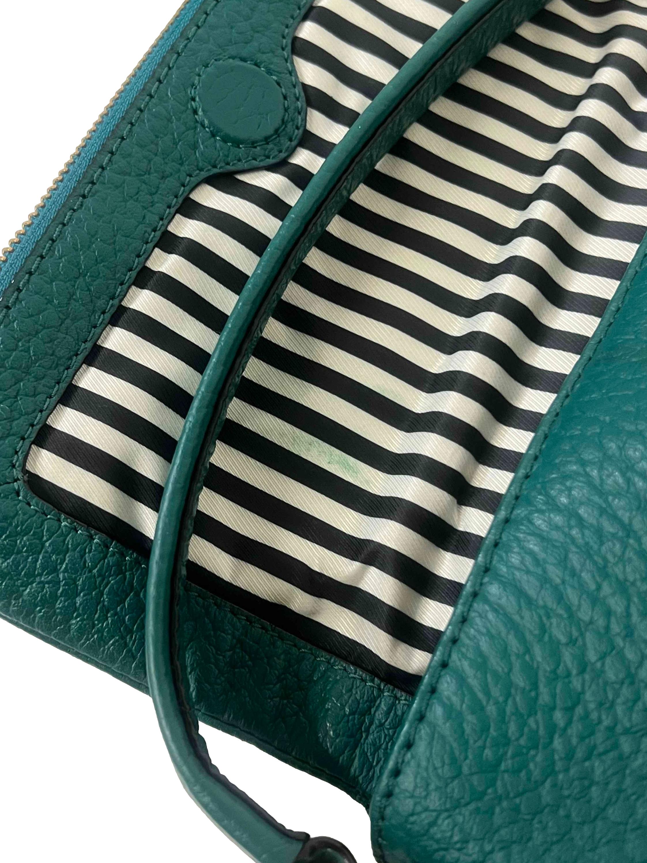 Green Leather Crossbody Bag
