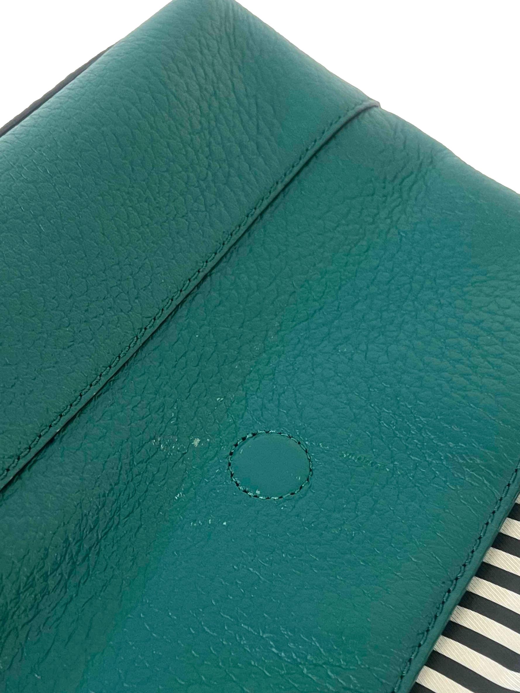 Green Leather Crossbody Bag