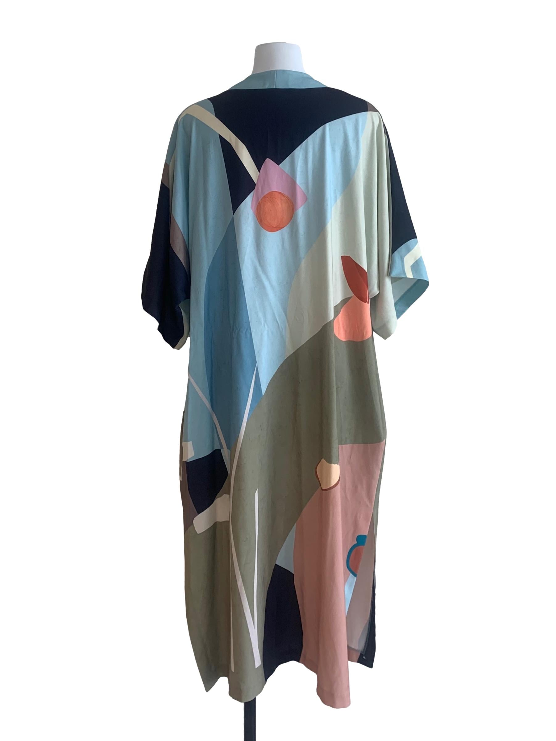Blue Morning Duster Kimono OSN