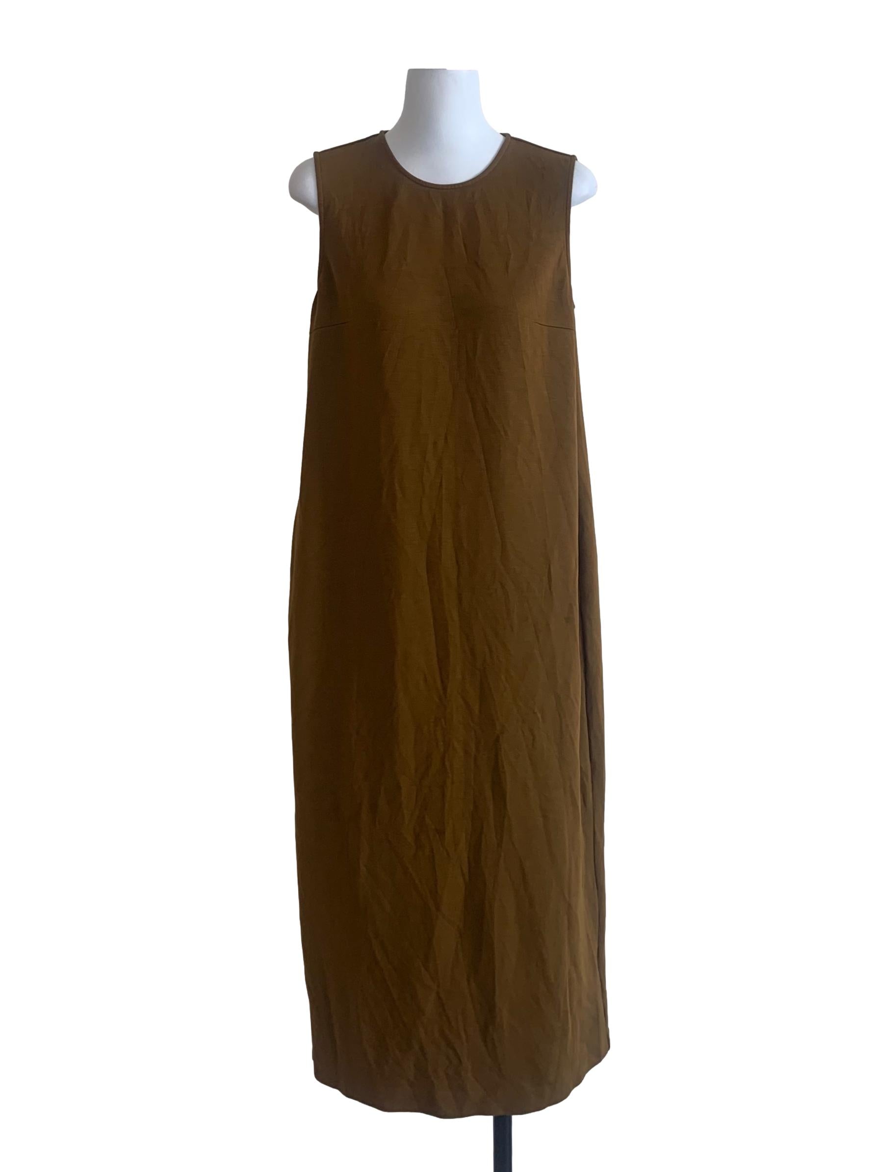 Brown Jersey Midi Dress OSN