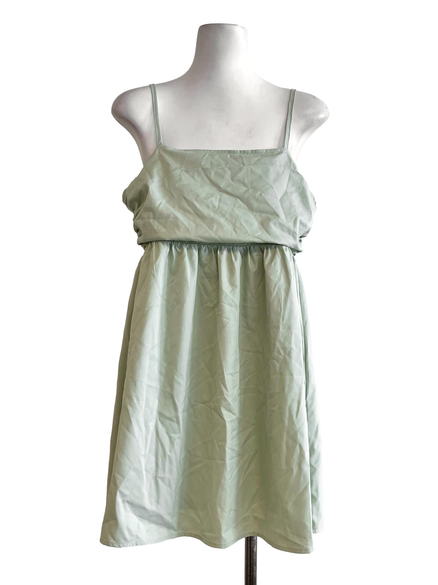 Green Sleeveless Dress