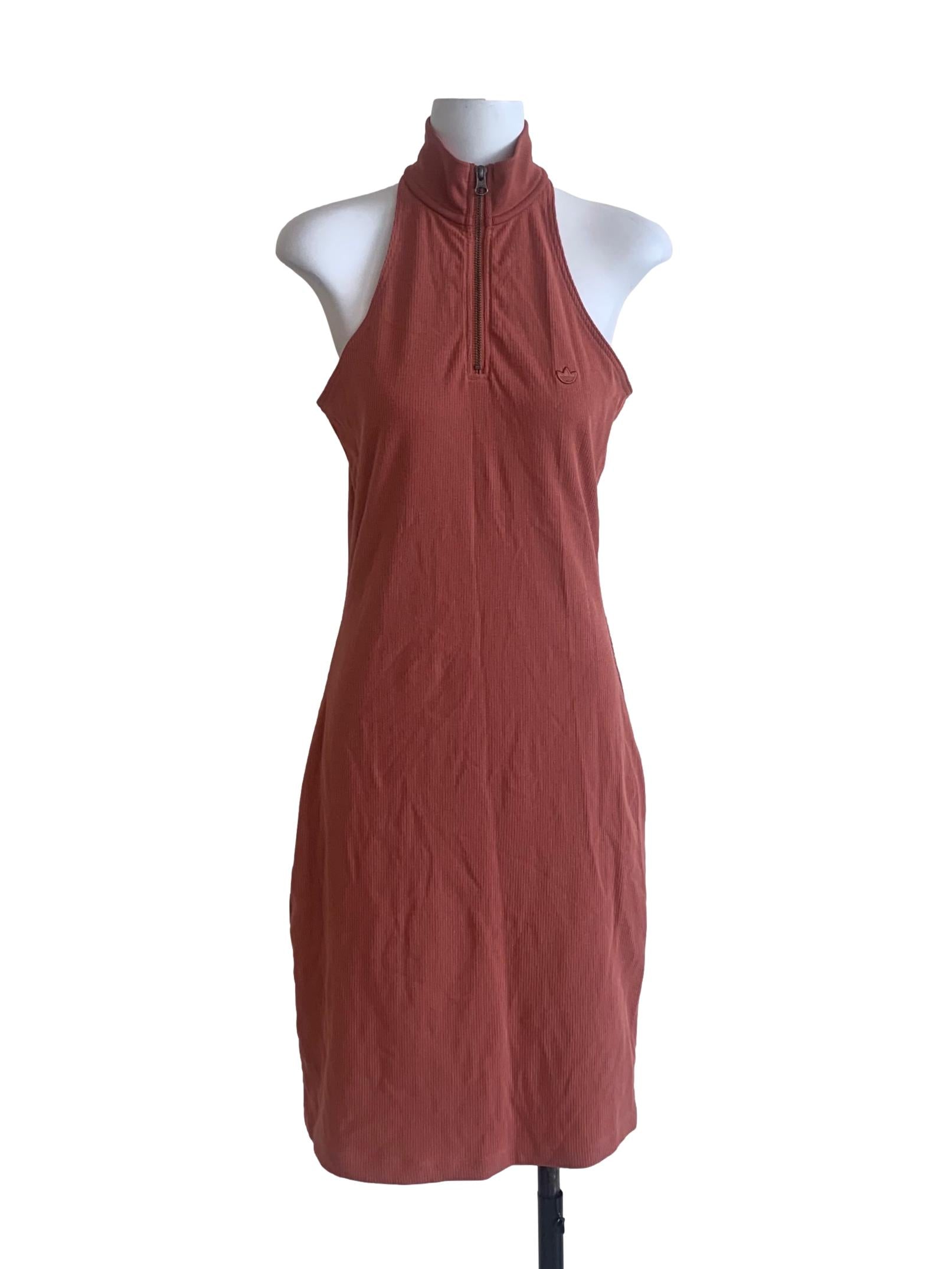 Rouge Pink High Neck Bodycon Dress