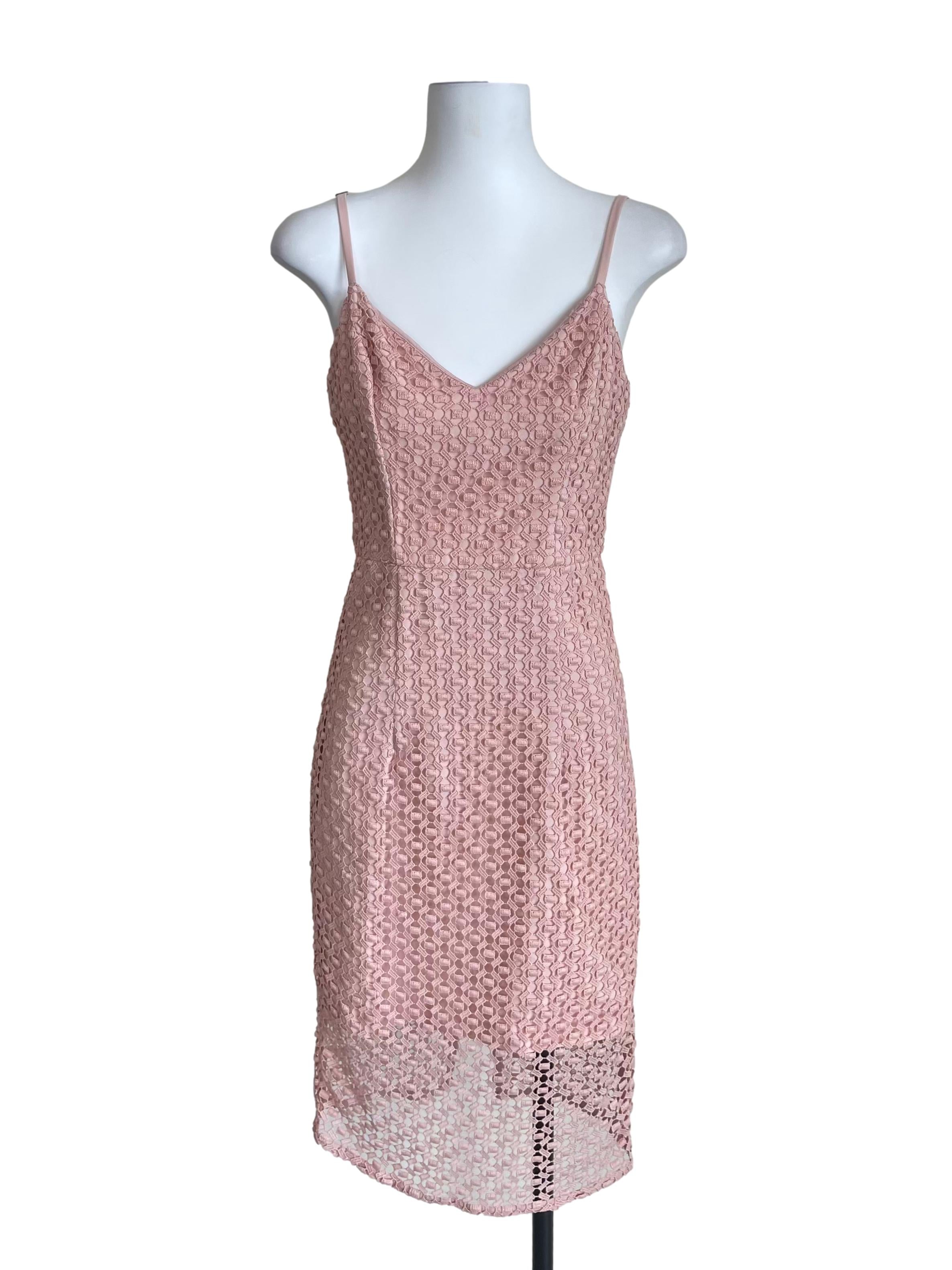 Light Peach Knit Cami Slip Dress