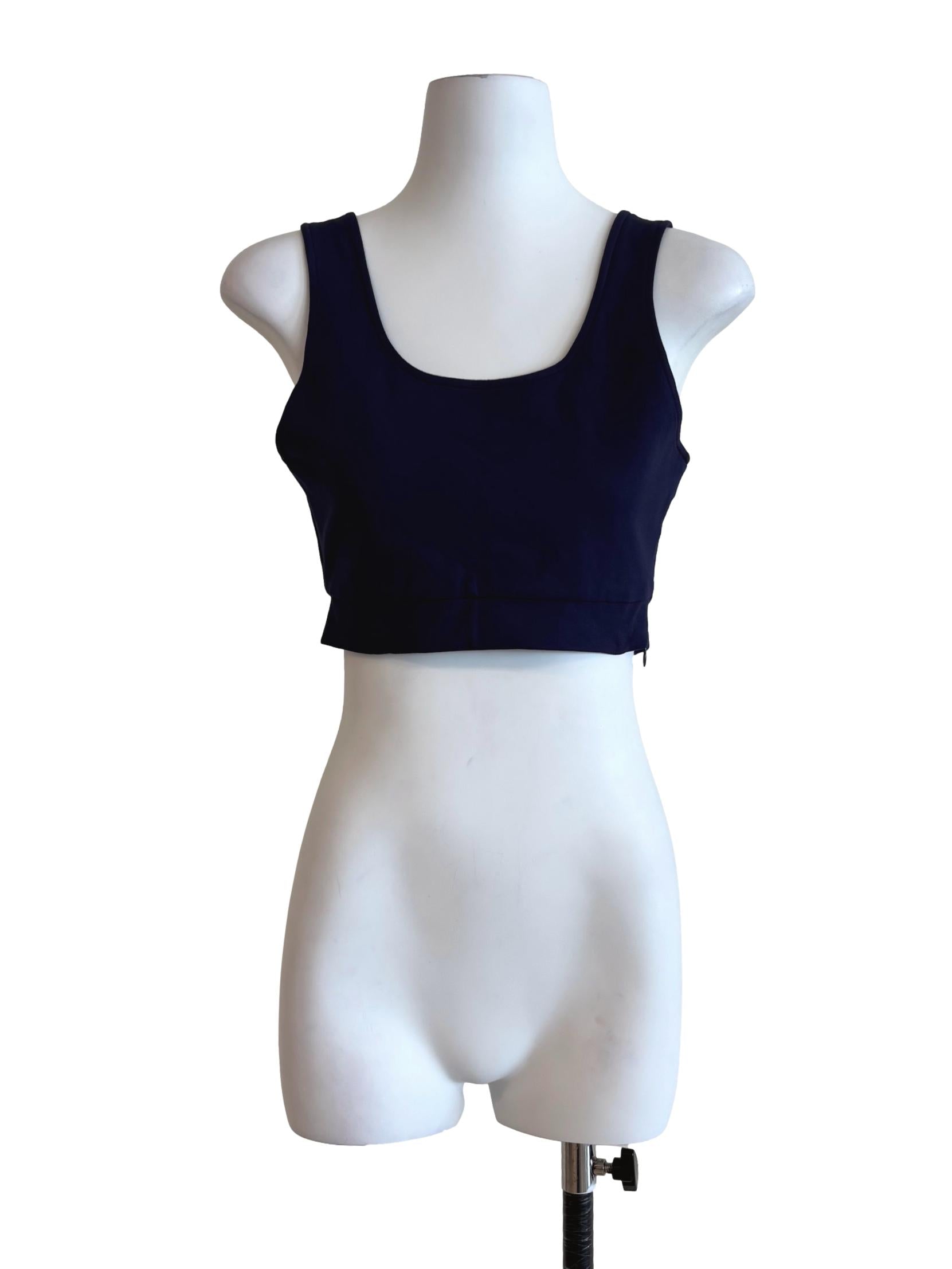 Midnight Blue Crop Tank Top YHF