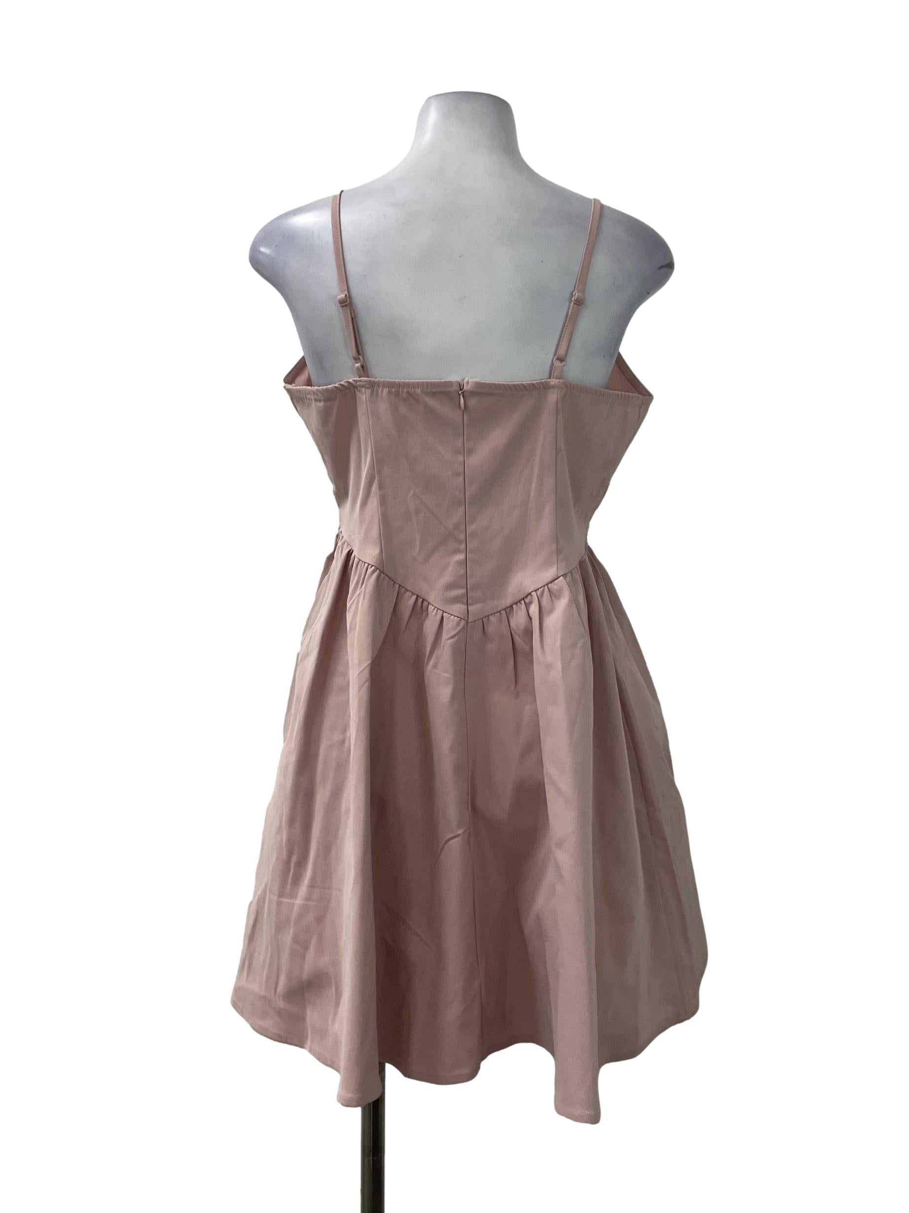 Pink Corset Babydoll Dress