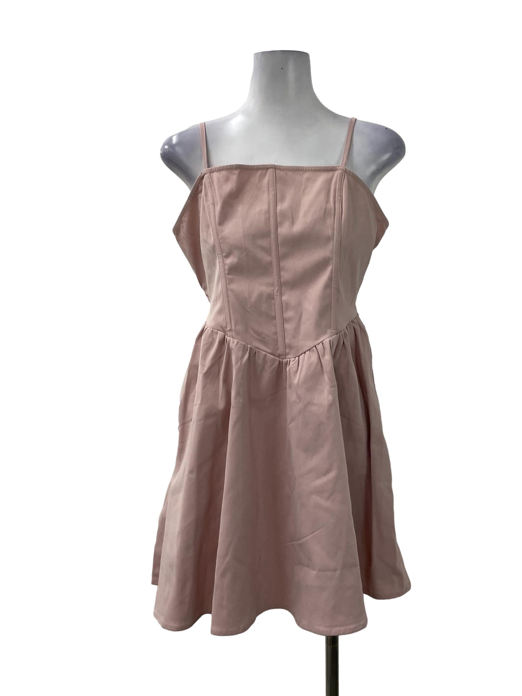 Pink Corset Babydoll Dress
